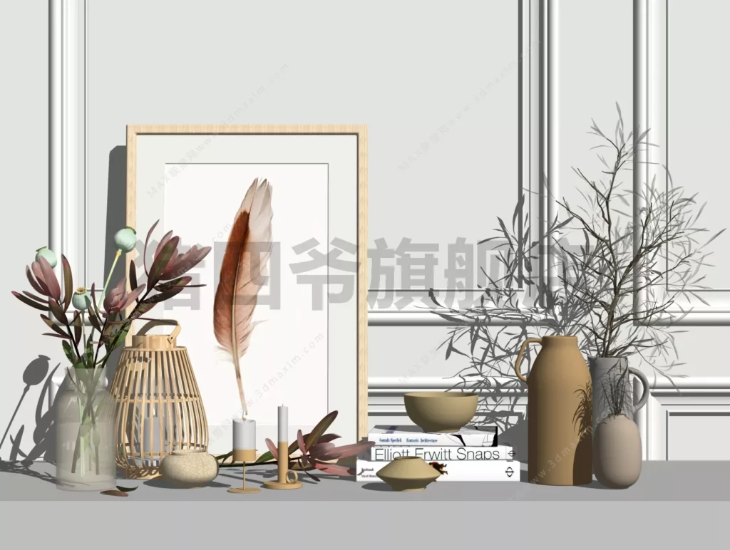 MODERN DECORATIVE SKETCHUP 3D MODEL VRAY OR ENSCAPE ID06038