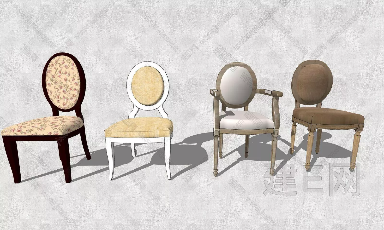 AMERICAN CHAIRS - SKETCHUP 3D MODEL - ENSCAPE - 112345497