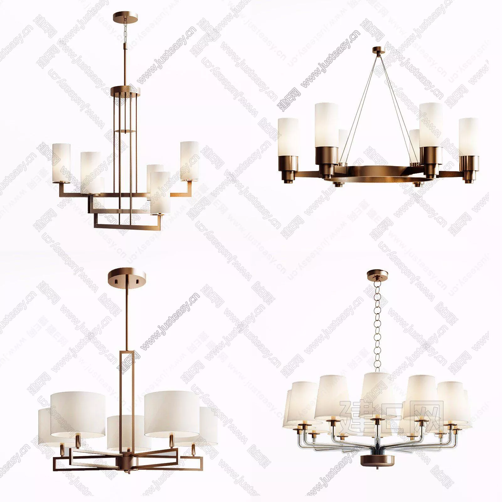 AMERICAN CHANDELIER - SKETCHUP 3D MODEL - ENSCAPE - 112414044