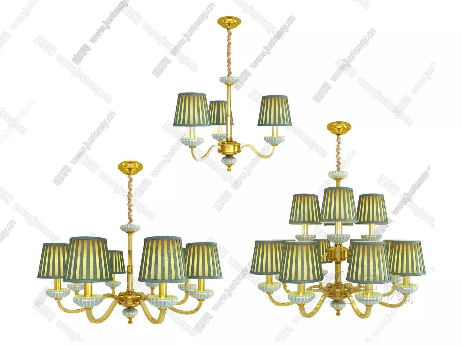 AMERICAN CHANDELIER - SKETCHUP 3D MODEL - ENSCAPE - 112741853