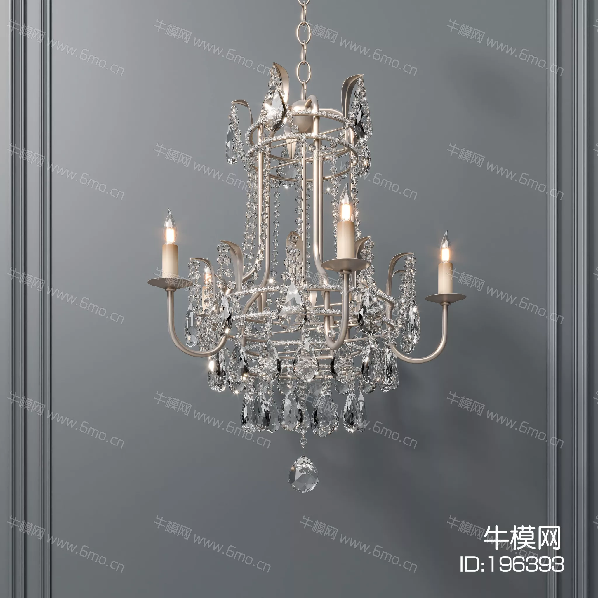 AMERICAN CHANDELIER - SKETCHUP 3D MODEL - ENSCAPE - 196393