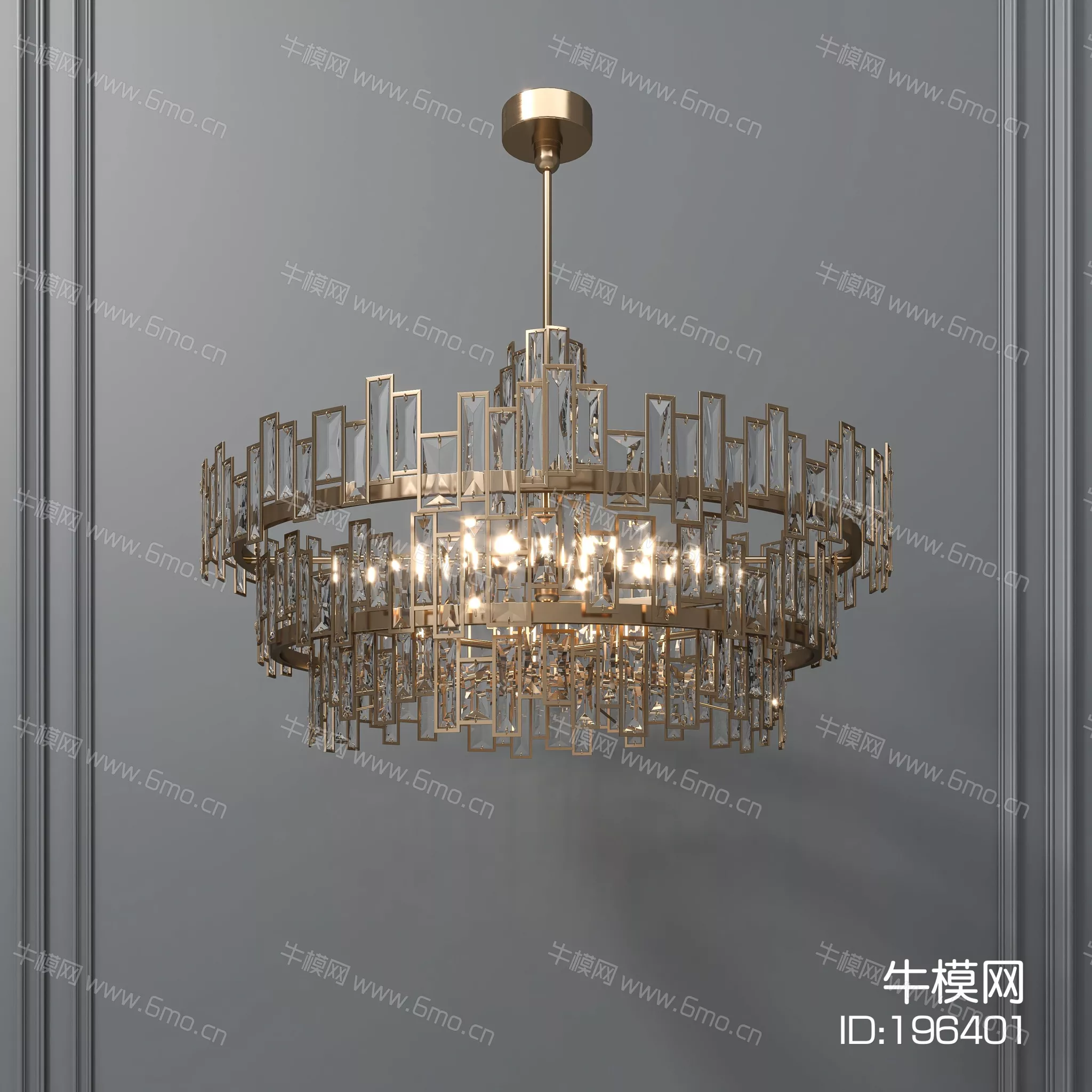 AMERICAN CHANDELIER - SKETCHUP 3D MODEL - ENSCAPE - 196401