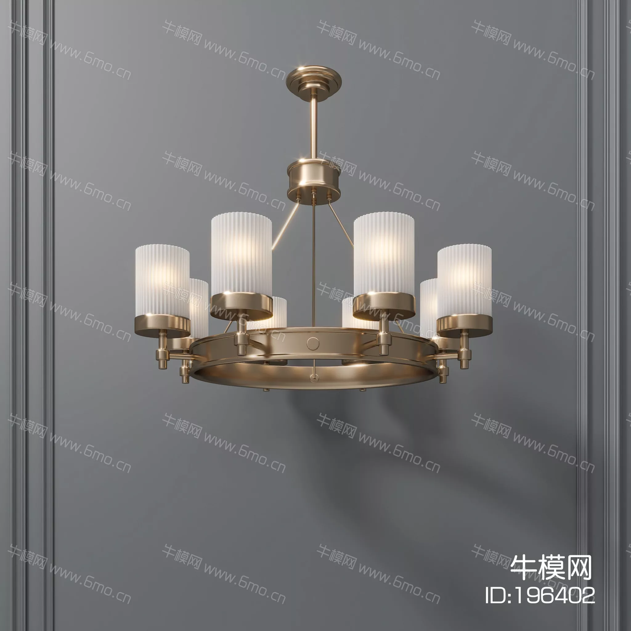 AMERICAN CHANDELIER - SKETCHUP 3D MODEL - ENSCAPE - 196402