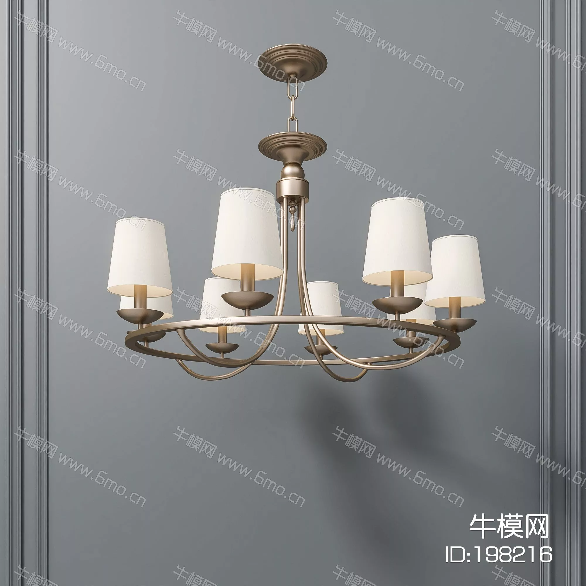 AMERICAN CHANDELIER - SKETCHUP 3D MODEL - ENSCAPE - 198216