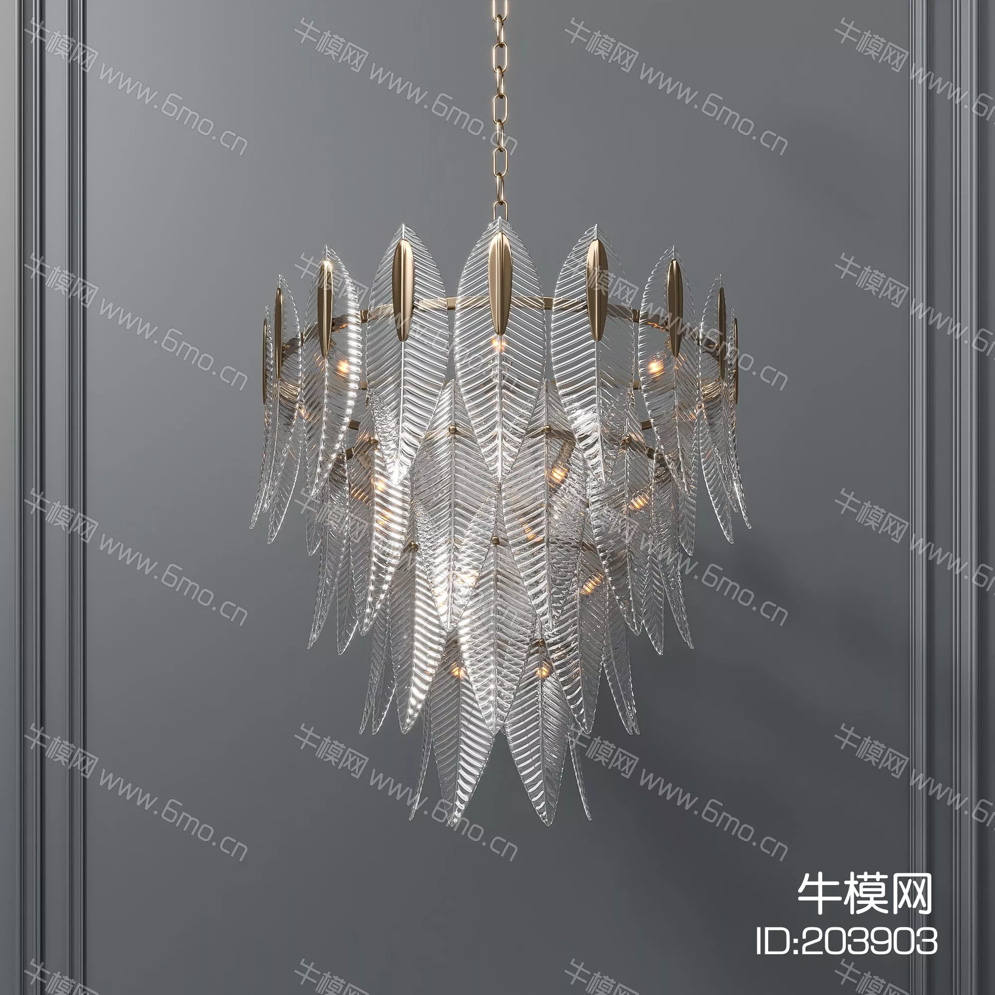 AMERICAN CHANDELIER - SKETCHUP 3D MODEL - ENSCAPE - 203903