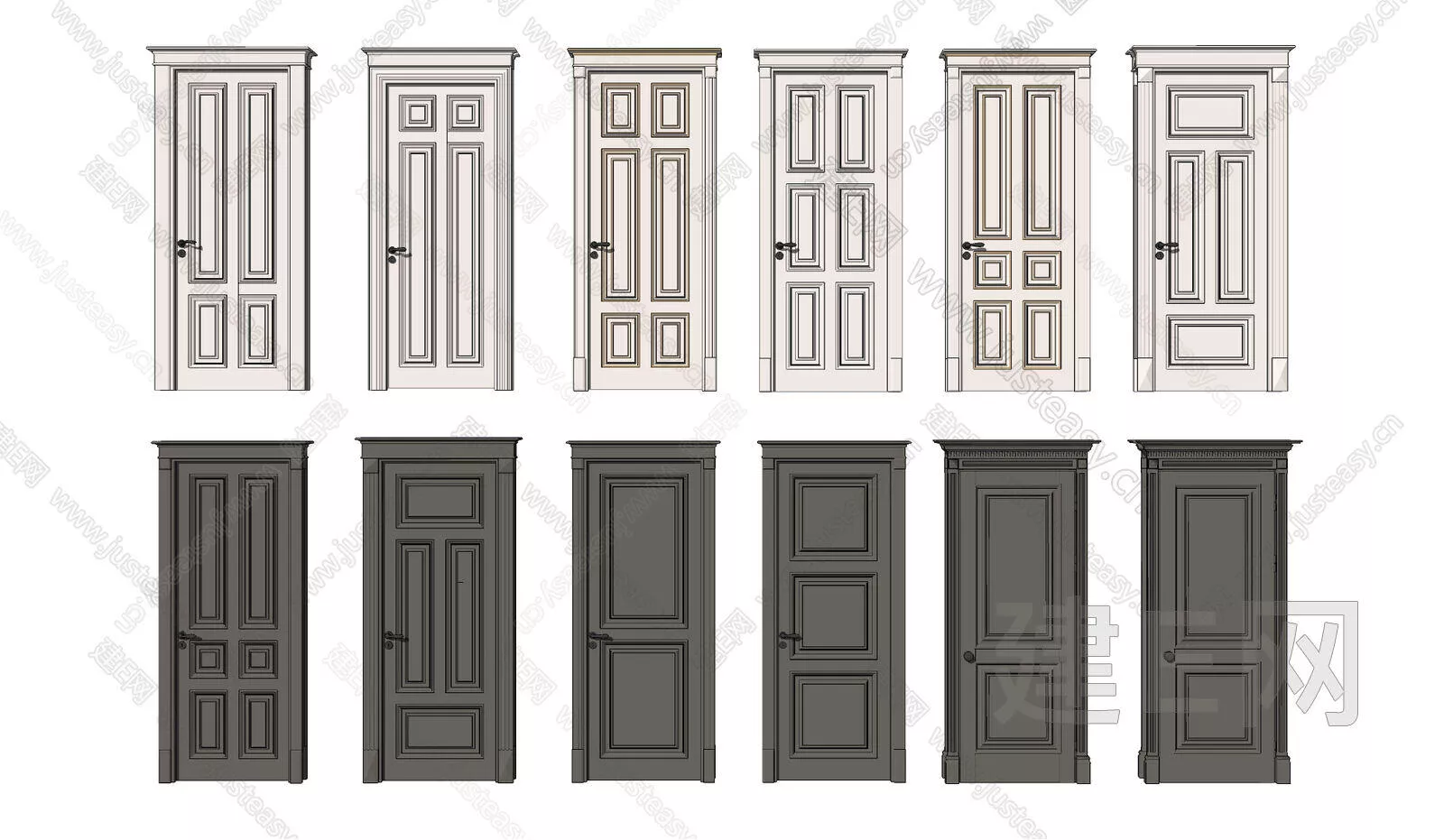 AMERICAN DOOR AND WINDOWS - SKETCHUP 3D MODEL - ENSCAPE - 115754258