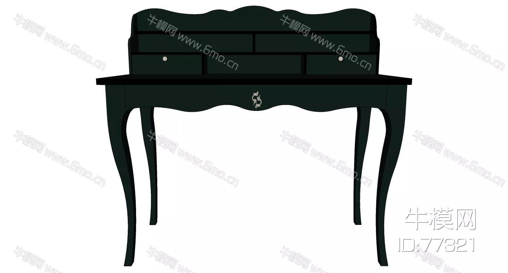 AMERICAN DRESSING TABLE - SKETCHUP 3D MODEL - ENSCAPE - 77321