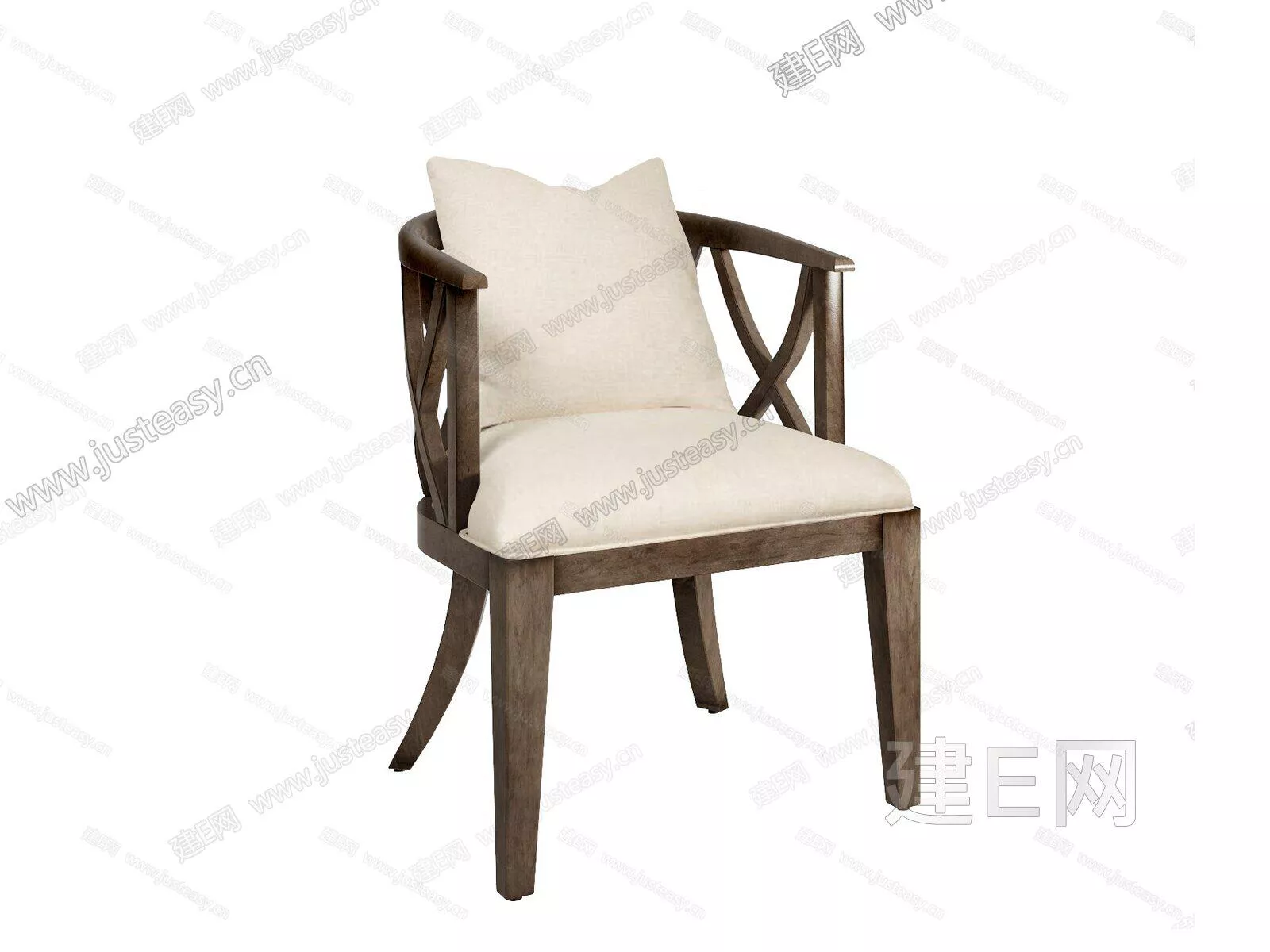 AMERICAN LOUNGLE CHAIR - SKETCHUP 3D MODEL - ENSCAPE - 111300046