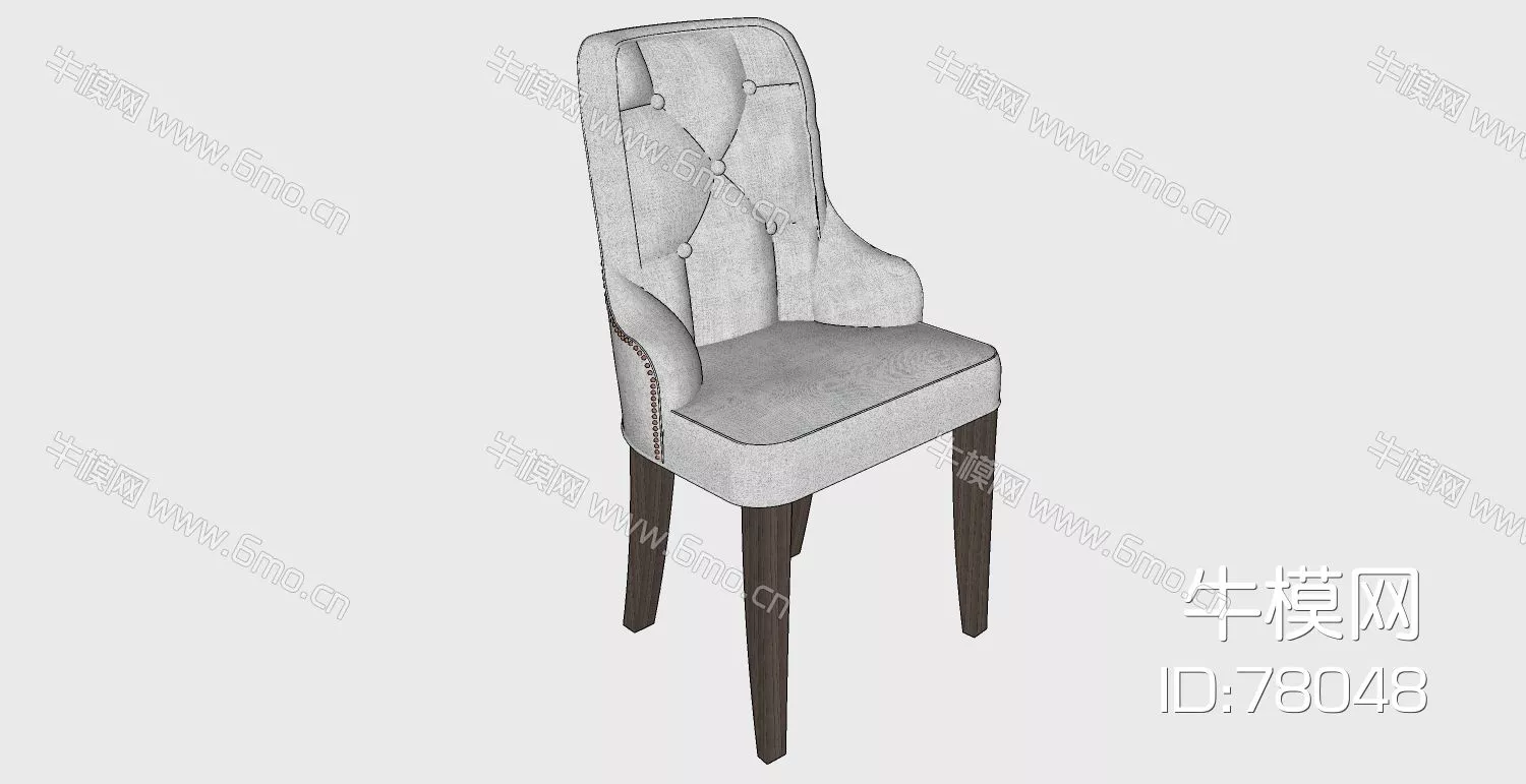AMERICAN LOUNGLE CHAIR - SKETCHUP 3D MODEL - ENSCAPE - 78048