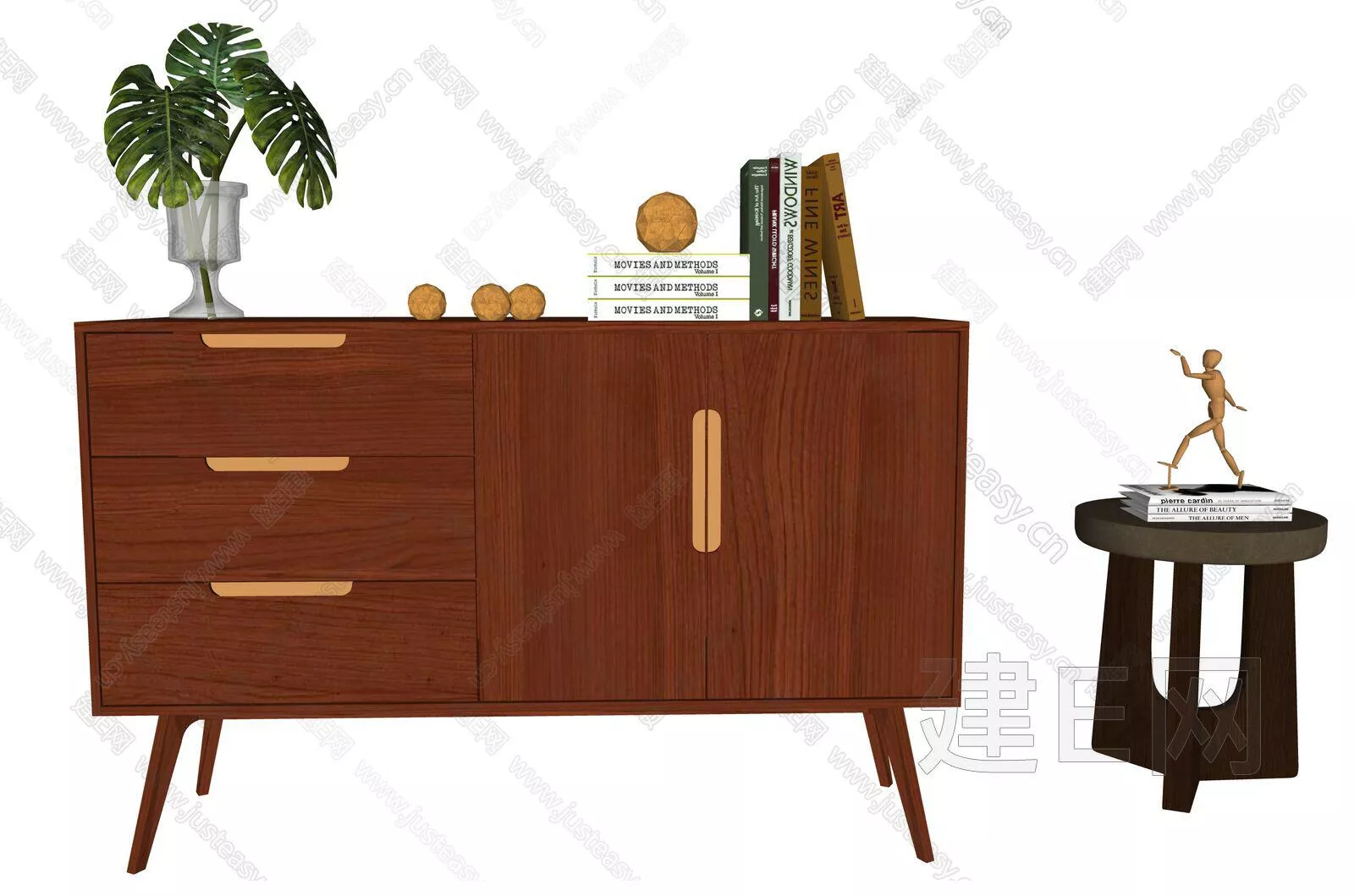 AMERICAN SIDEBOARD - SKETCHUP 3D MODEL - ENSCAPE - 111821258