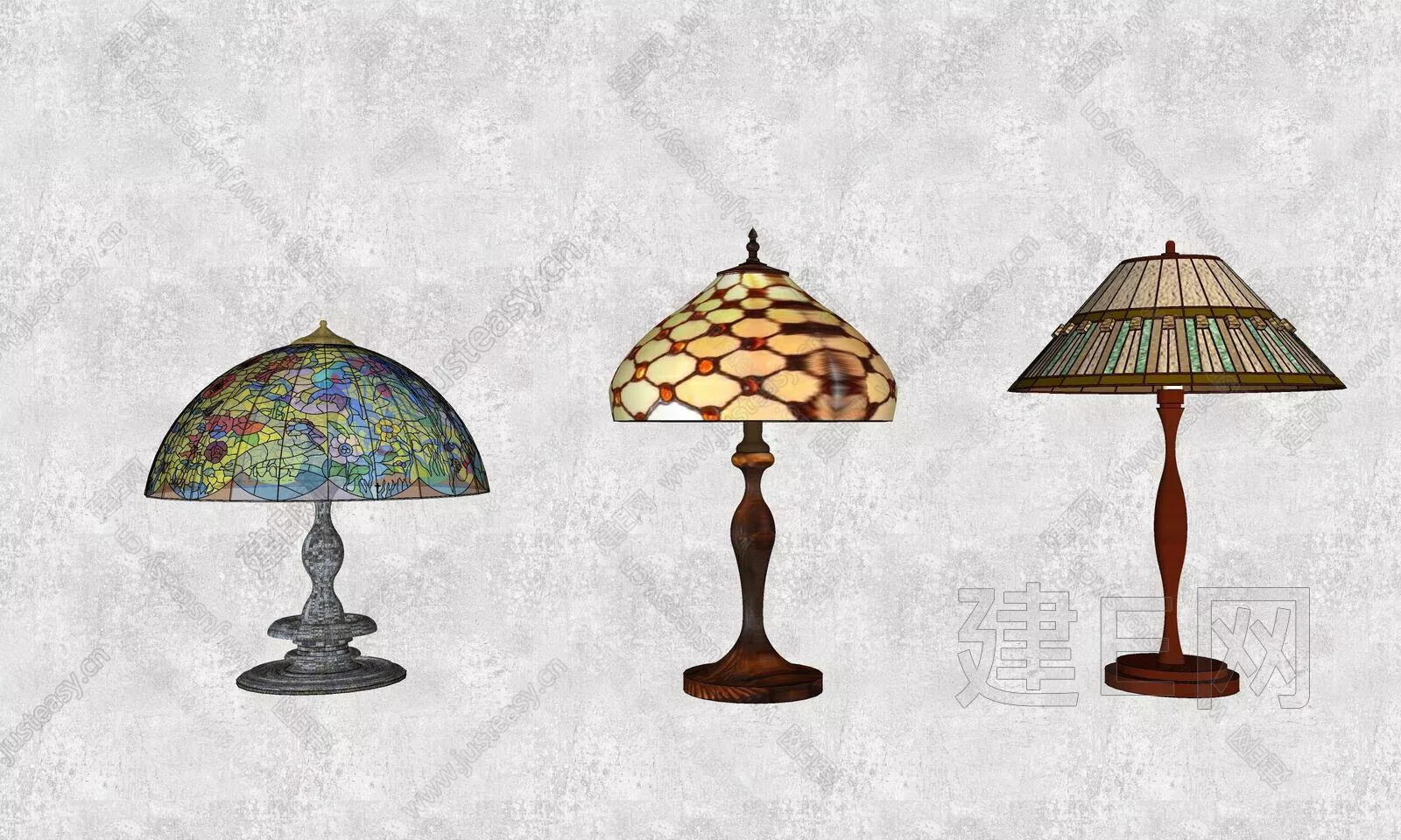 AMERICAN TABLE LAMP - SKETCHUP 3D MODEL - ENSCAPE - 112279839