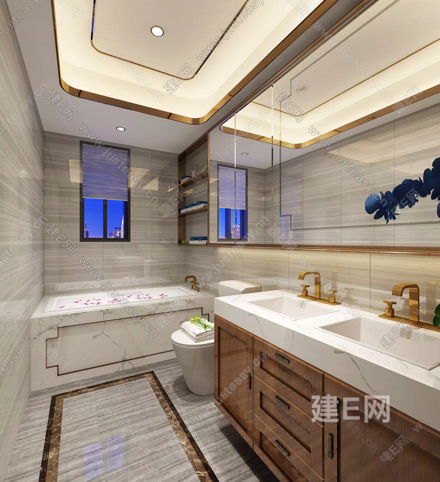 CHINESE BATHROOM - SKETCHUP 3D SCENE - ENSCAPE - 112741877