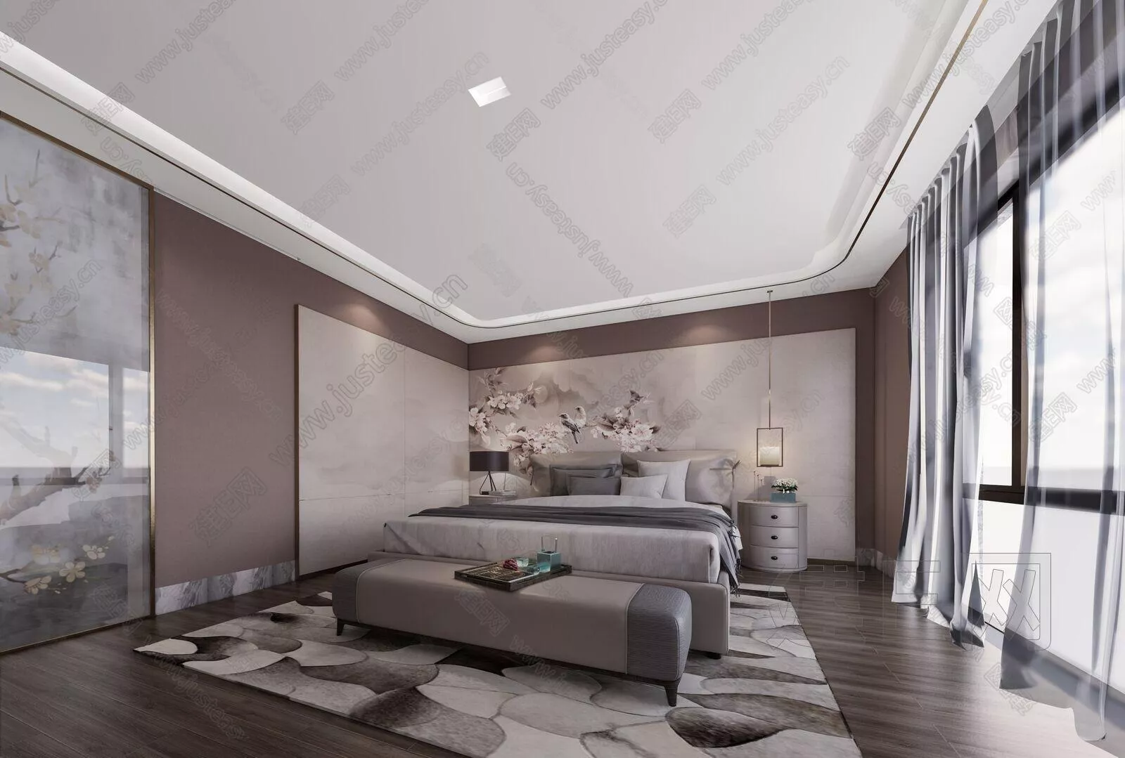 CHINESE BEDROOM - SKETCHUP 3D SCENE - ENSCAPE - 109330812