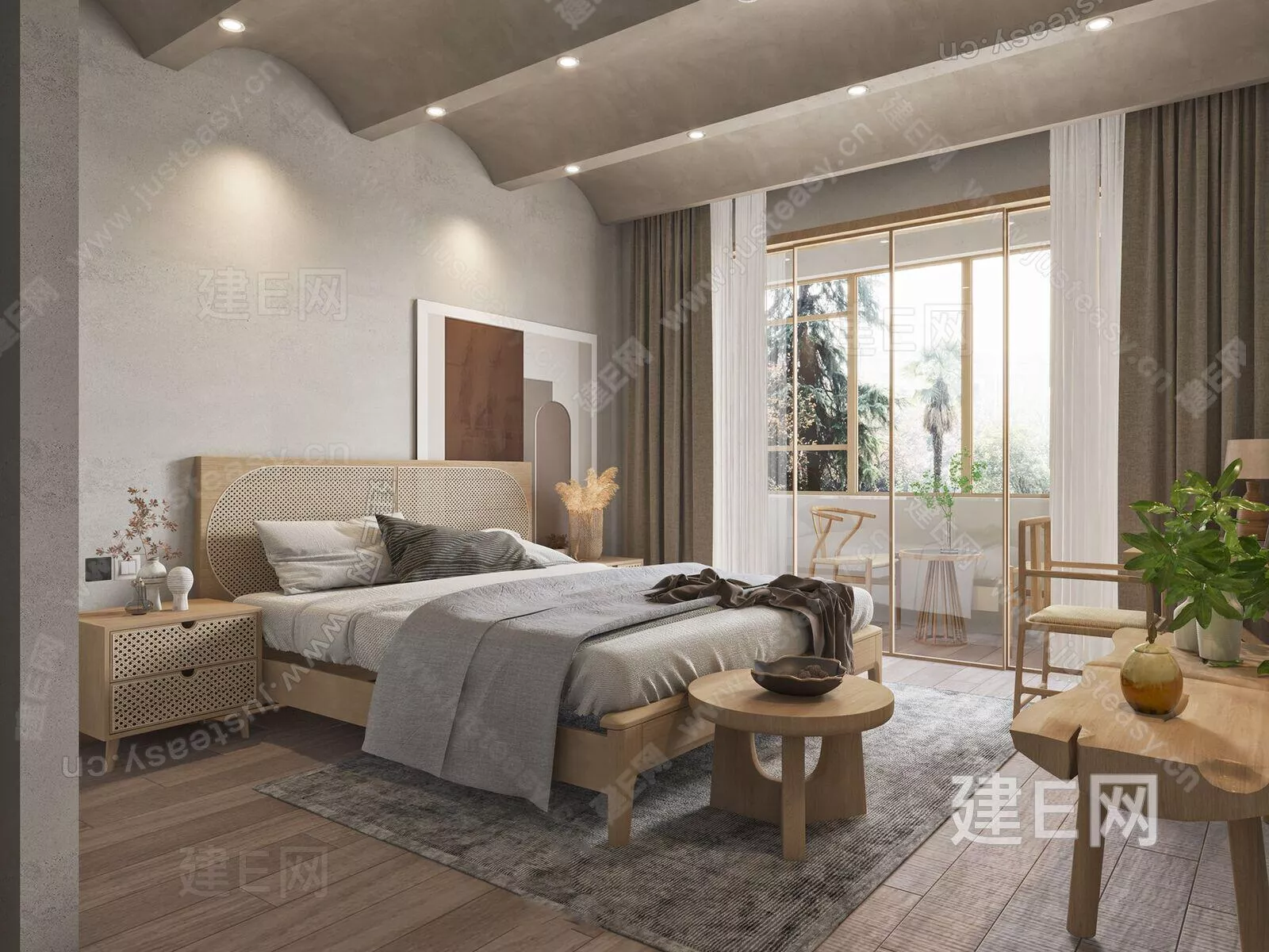 CHINESE BEDROOM - SKETCHUP 3D SCENE - ENSCAPE - 110446047