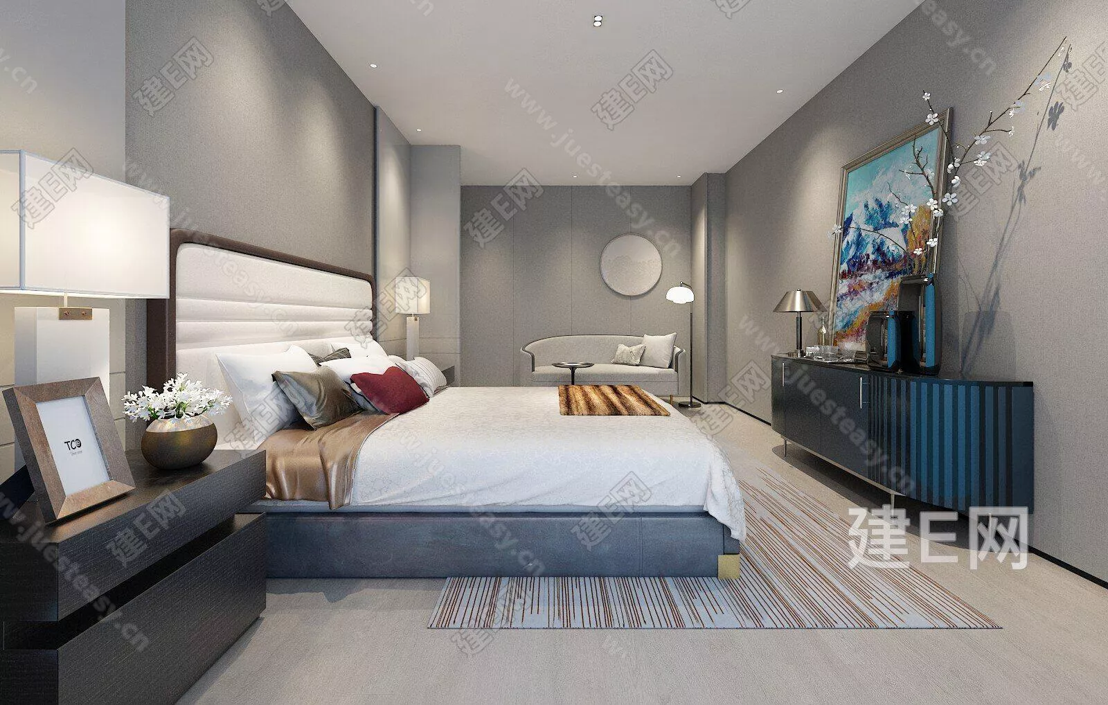 CHINESE BEDROOM - SKETCHUP 3D SCENE - ENSCAPE - 111496677