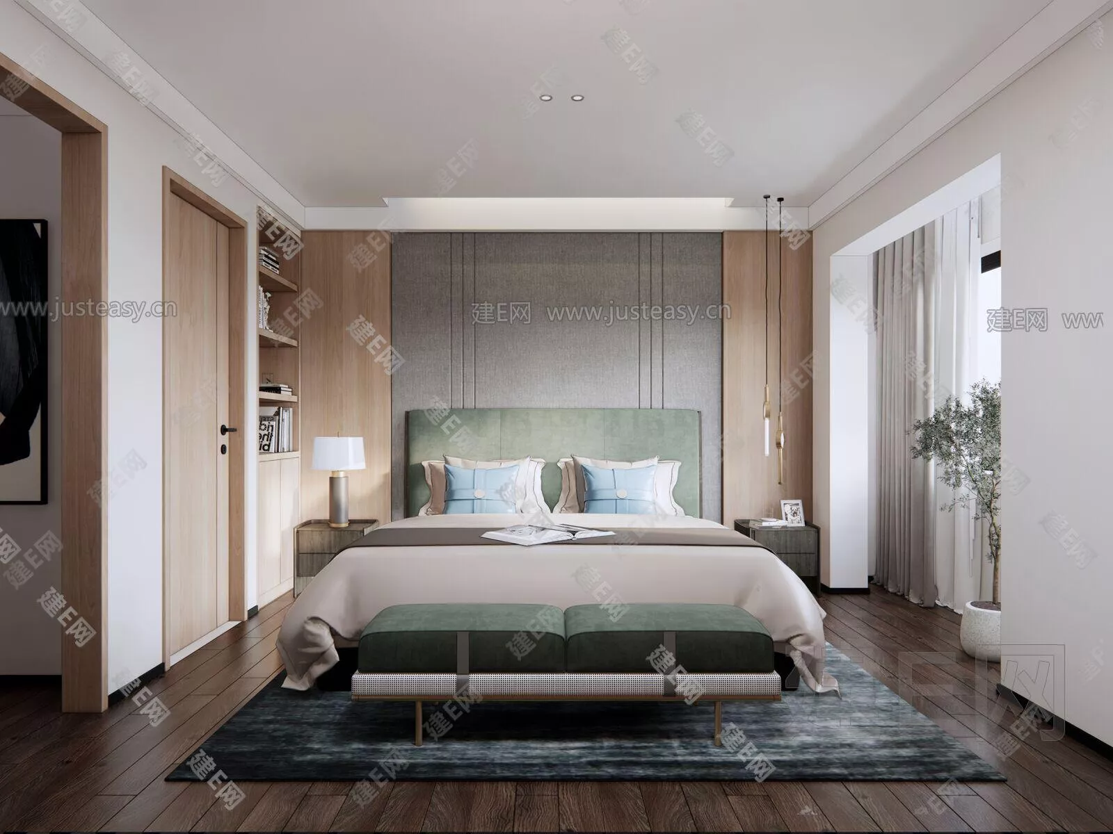 CHINESE BEDROOM - SKETCHUP 3D SCENE - ENSCAPE - 112935470