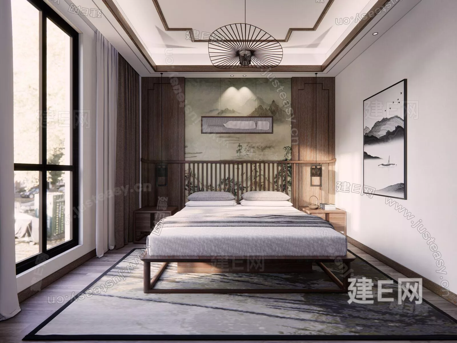 CHINESE BEDROOM - SKETCHUP 3D SCENE - ENSCAPE - 112935486