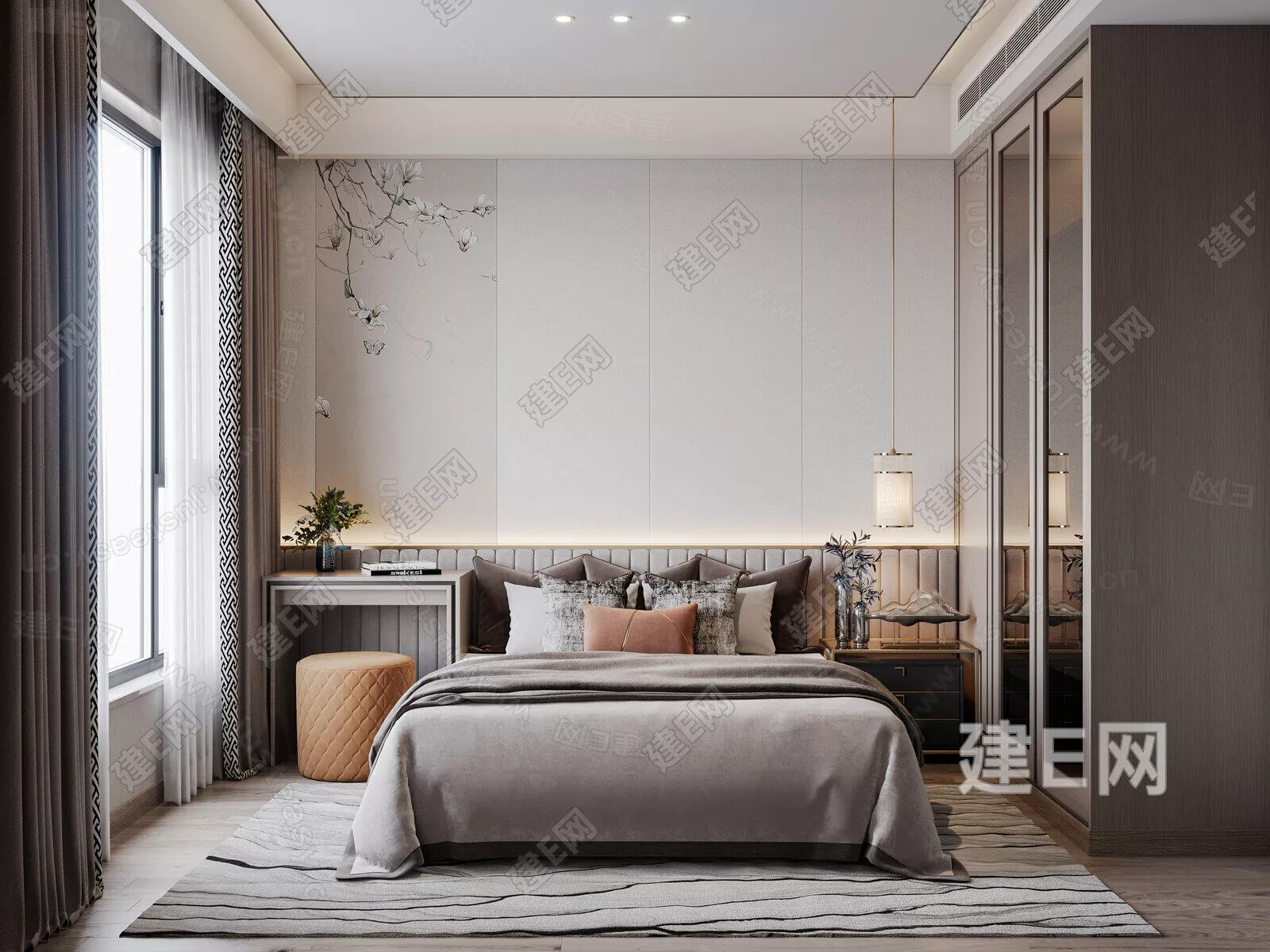 CHINESE BEDROOM - SKETCHUP 3D SCENE - ENSCAPE - 115755890