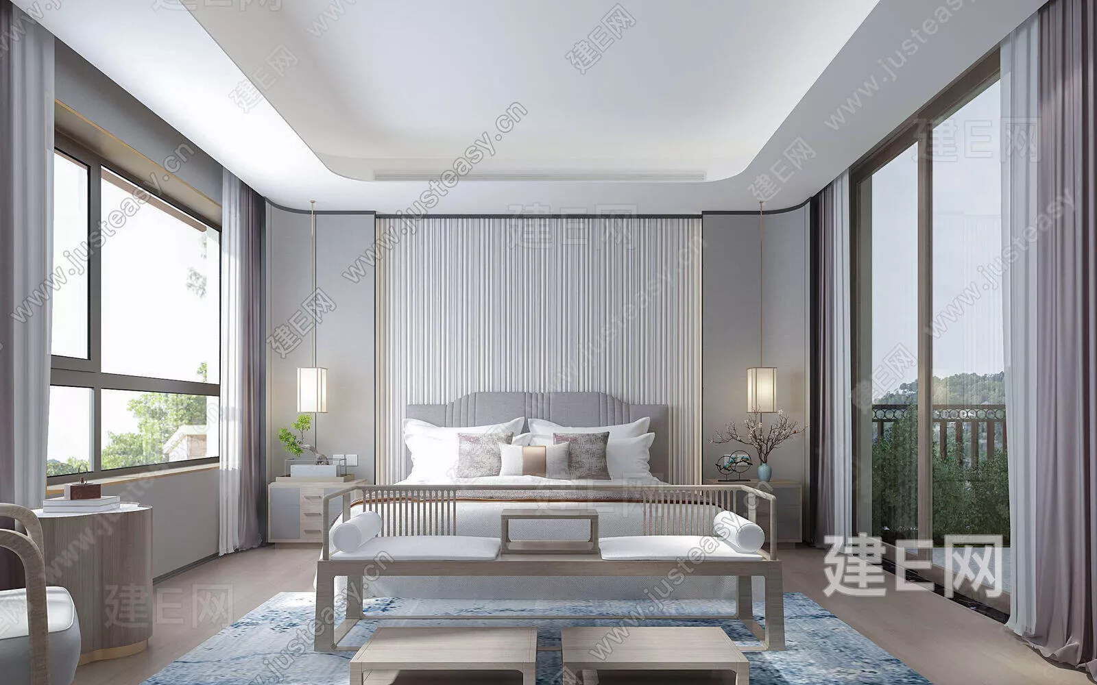 CHINESE BEDROOM - SKETCHUP 3D SCENE - VRAY - 104285577