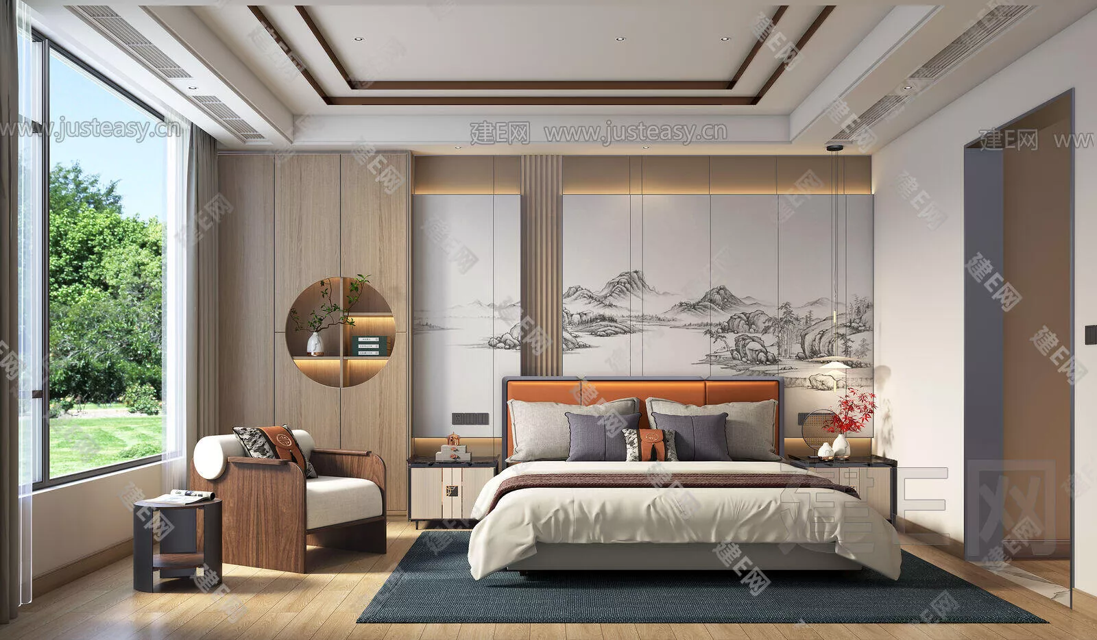 CHINESE BEDROOM - SKETCHUP 3D SCENE - VRAY - 109659584