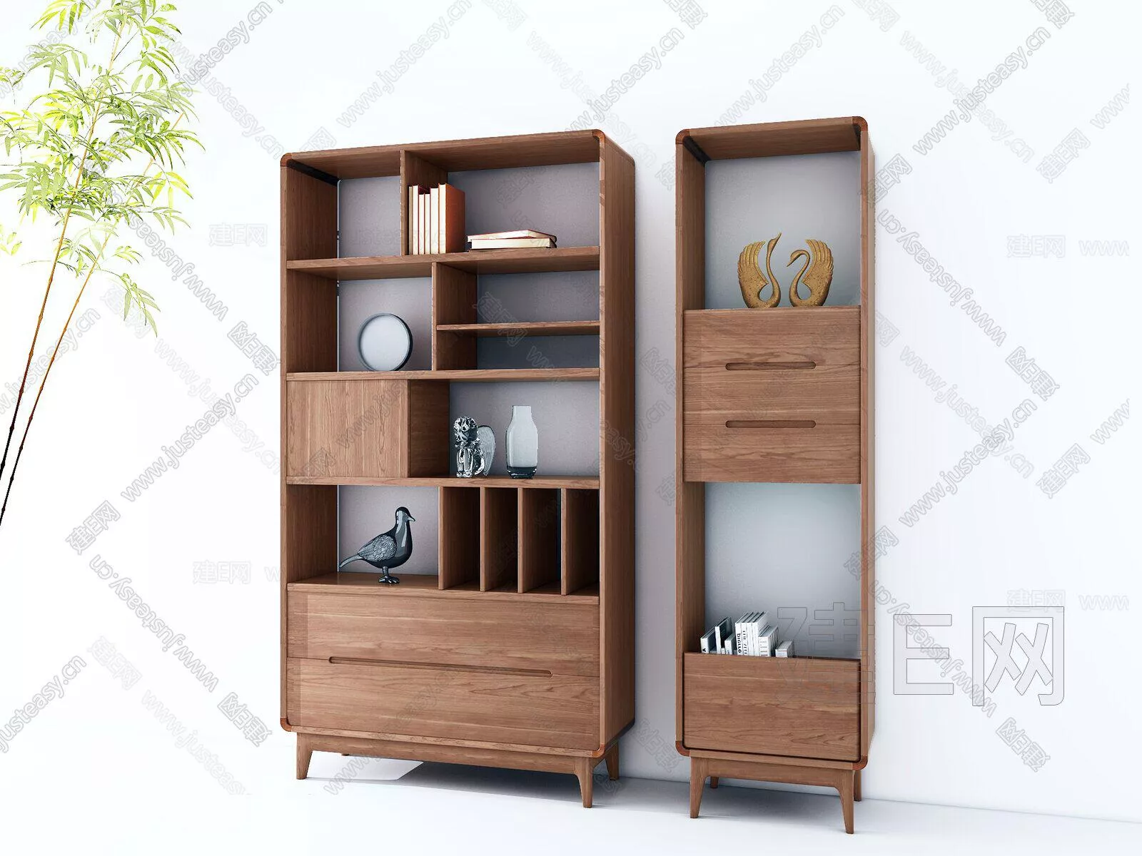 CHINESE BOOKCASE - SKETCHUP 3D MODEL - ENSCAPE - 110775762