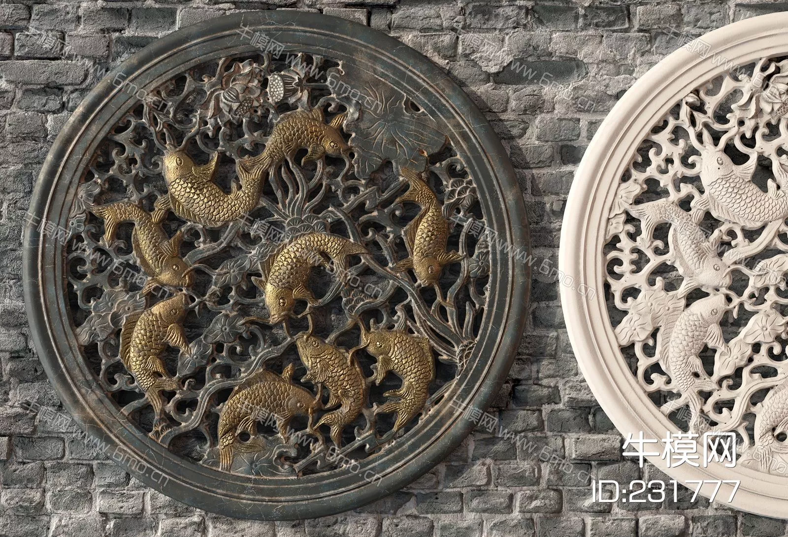 CHINESE CARVED - SKETCHUP 3D MODEL - ENSCAPE - 231777