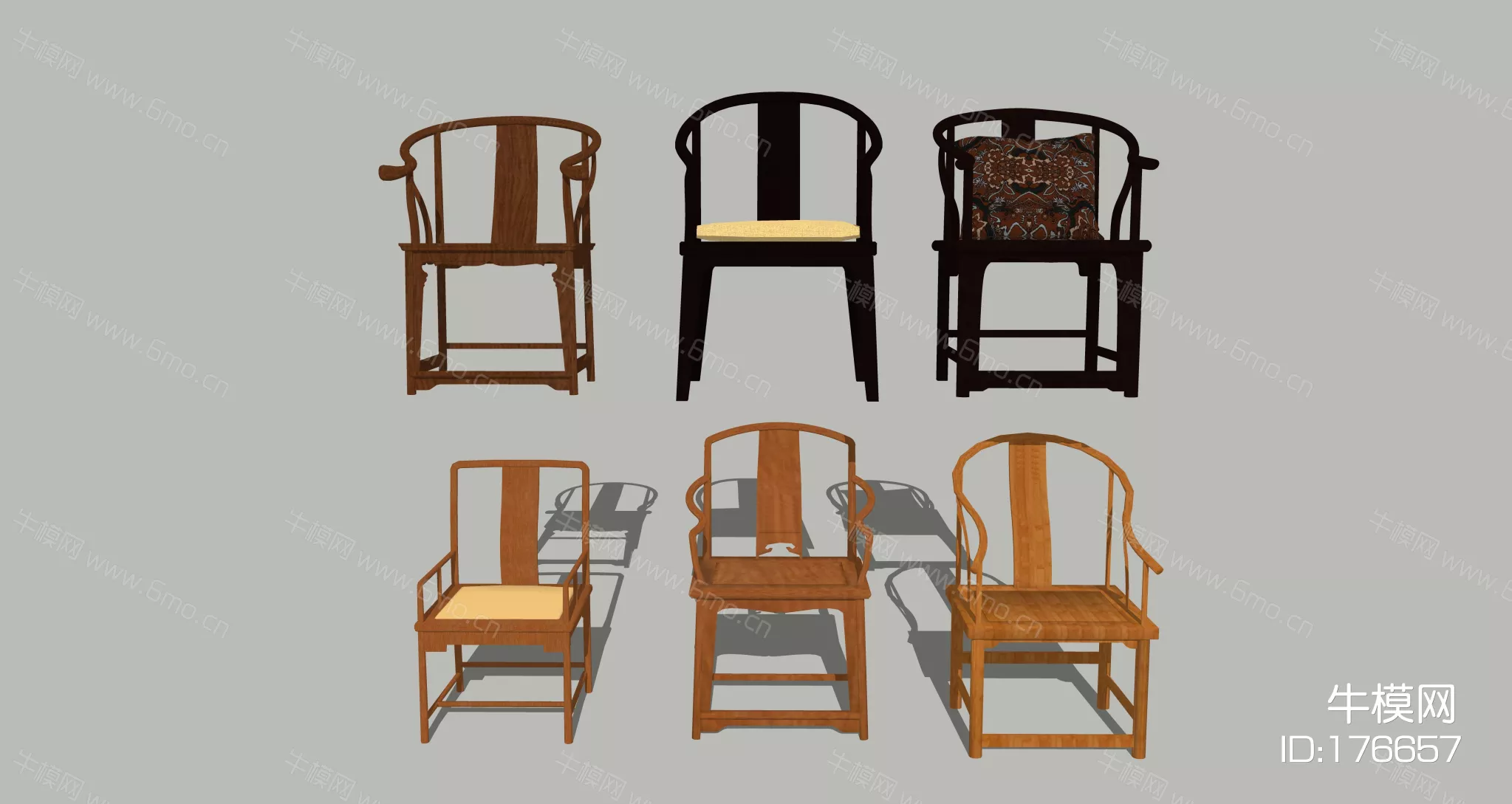 CHINESE CHAIRS - SKETCHUP 3D MODEL - ENSCAPE - 176657