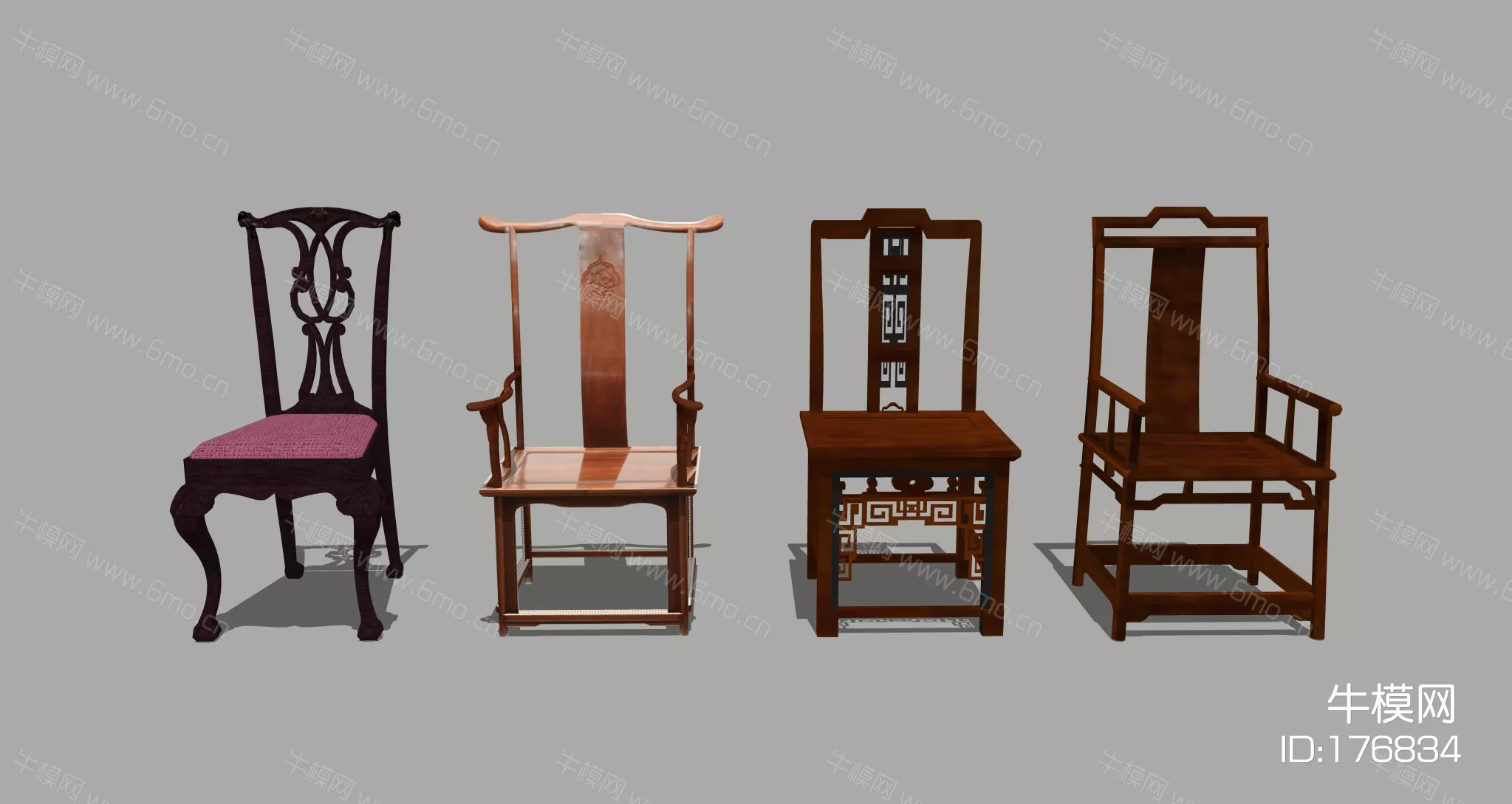 CHINESE CHAIRS - SKETCHUP 3D MODEL - ENSCAPE - 176834