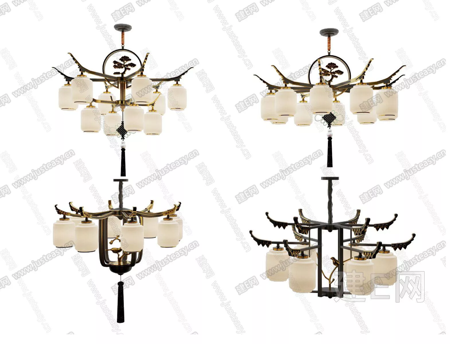 CHINESE CHANDELIER - SKETCHUP 3D MODEL - ENSCAPE - 111431156