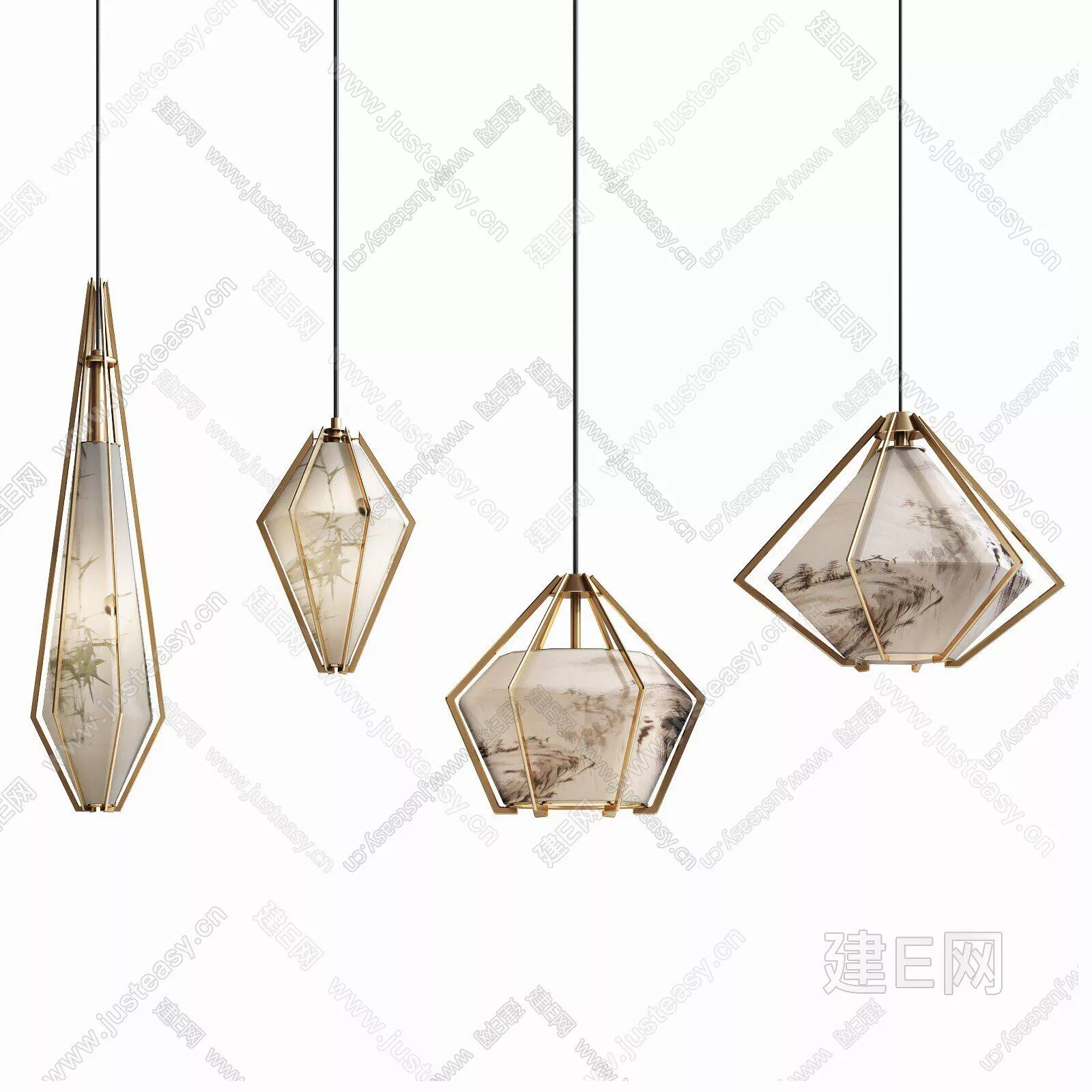 CHINESE CHANDELIER - SKETCHUP 3D MODEL - ENSCAPE - 112086391