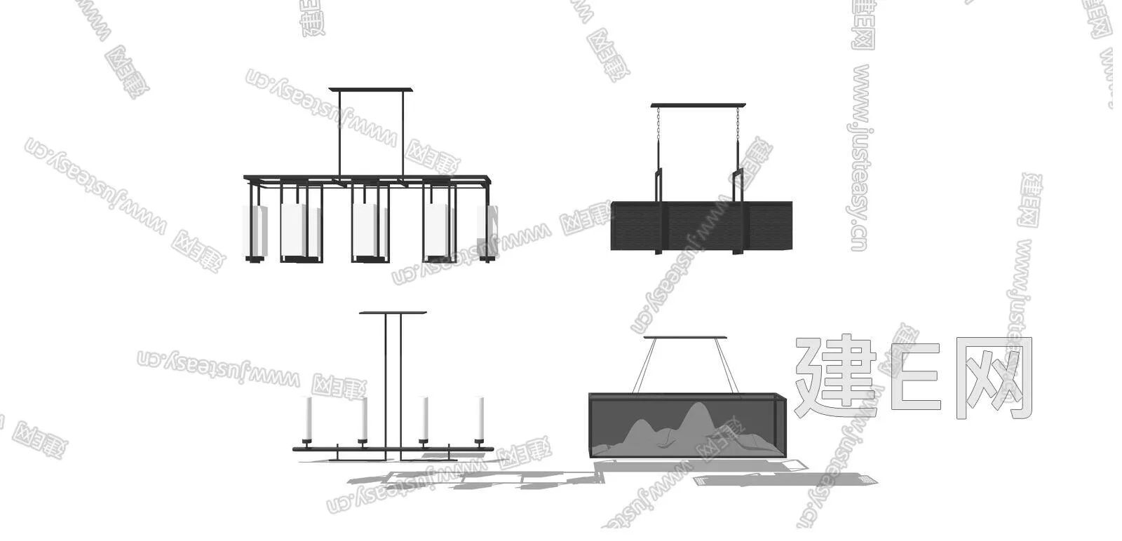 CHINESE CHANDELIER - SKETCHUP 3D MODEL - ENSCAPE - 112542164