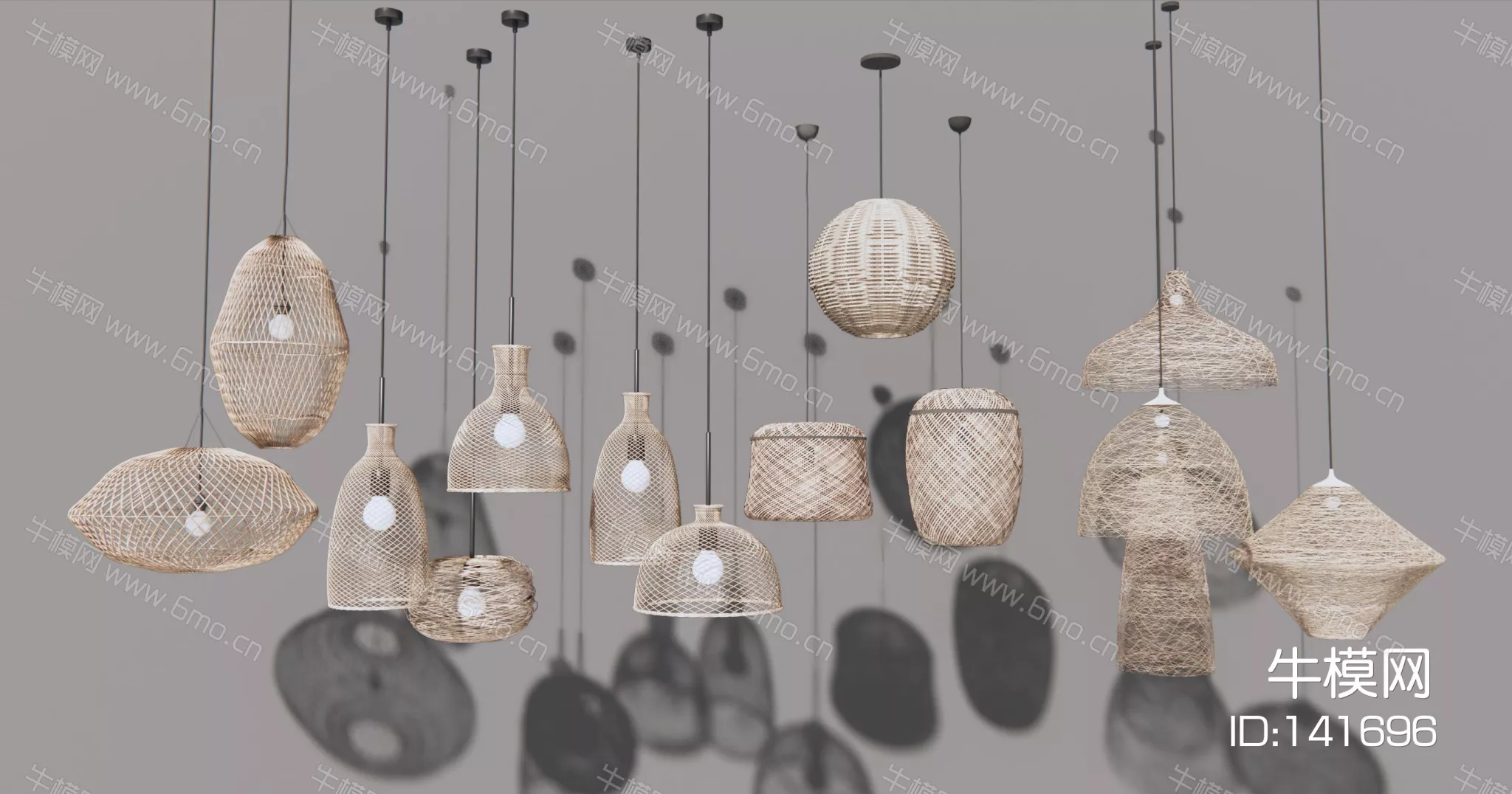 CHINESE CHANDELIER - SKETCHUP 3D MODEL - ENSCAPE - 141696