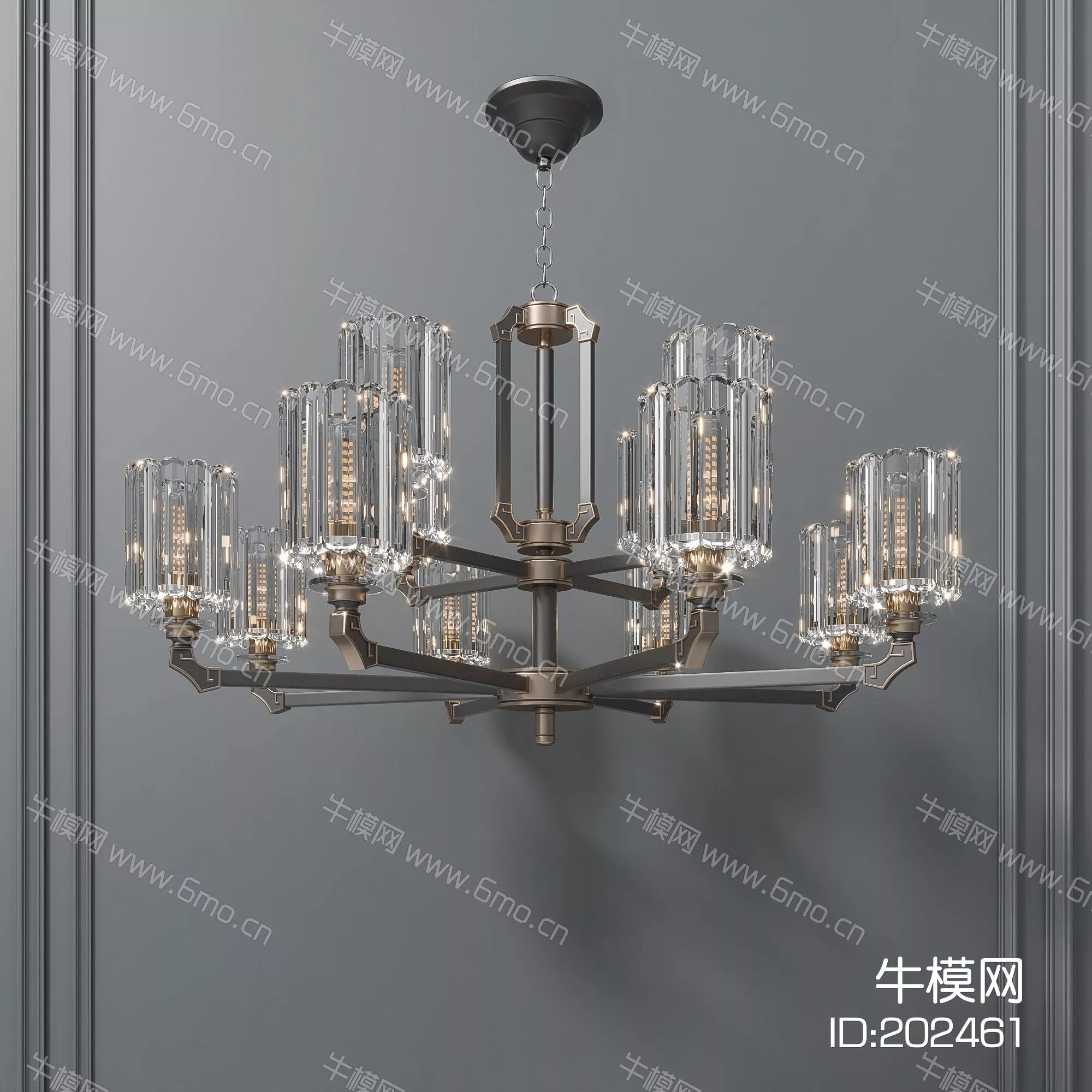 CHINESE CHANDELIER - SKETCHUP 3D MODEL - ENSCAPE - 202461