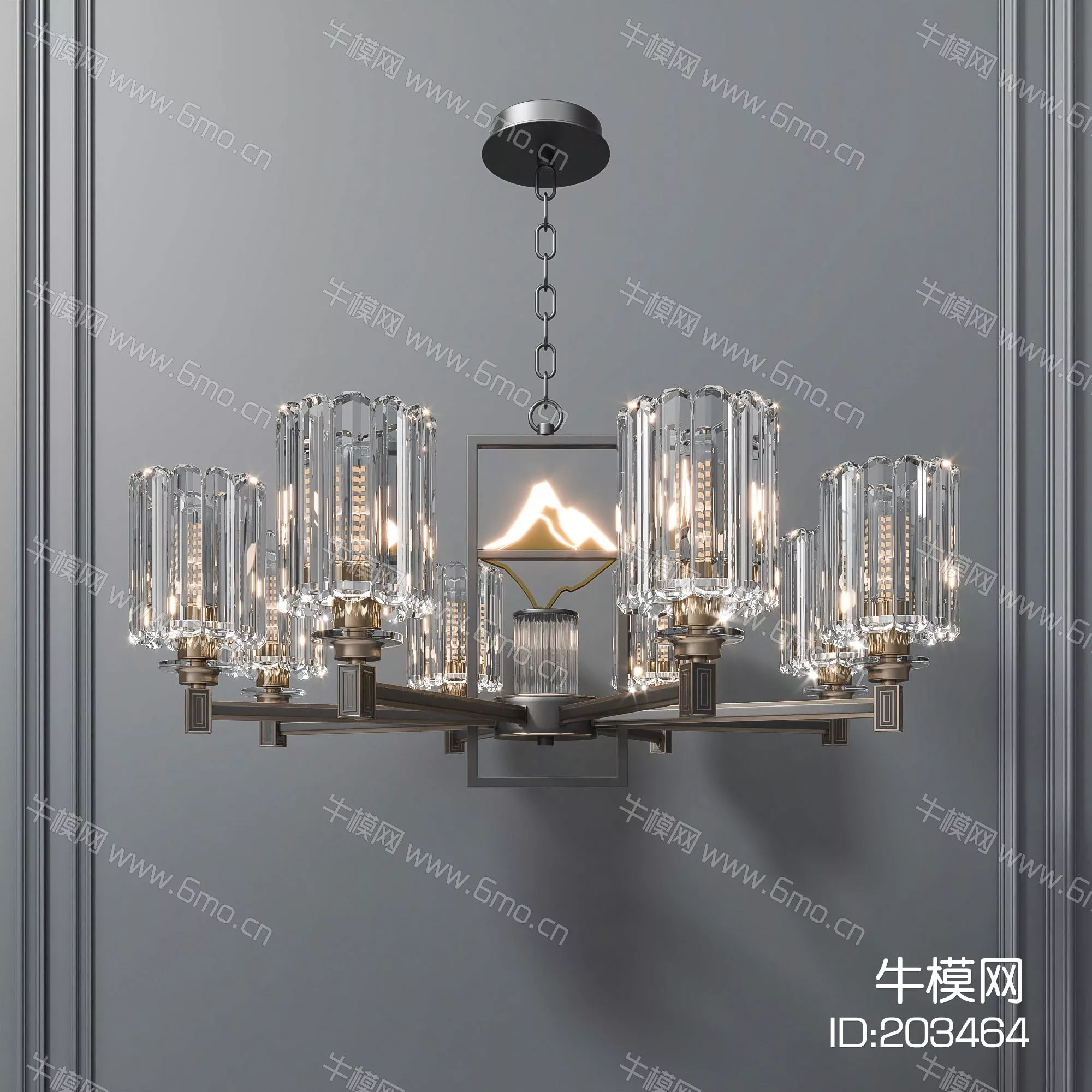 CHINESE CHANDELIER - SKETCHUP 3D MODEL - ENSCAPE - 203464