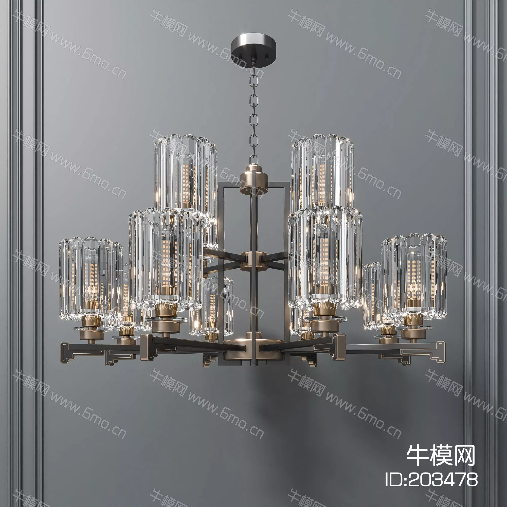 CHINESE CHANDELIER - SKETCHUP 3D MODEL - ENSCAPE - 203478