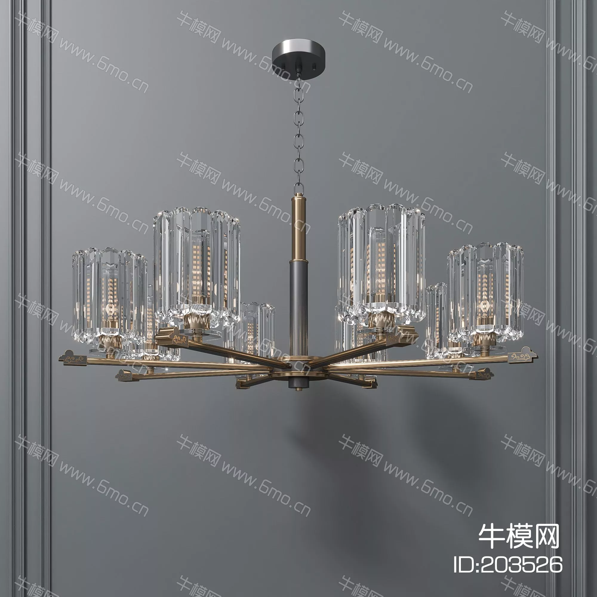 CHINESE CHANDELIER - SKETCHUP 3D MODEL - ENSCAPE - 203526