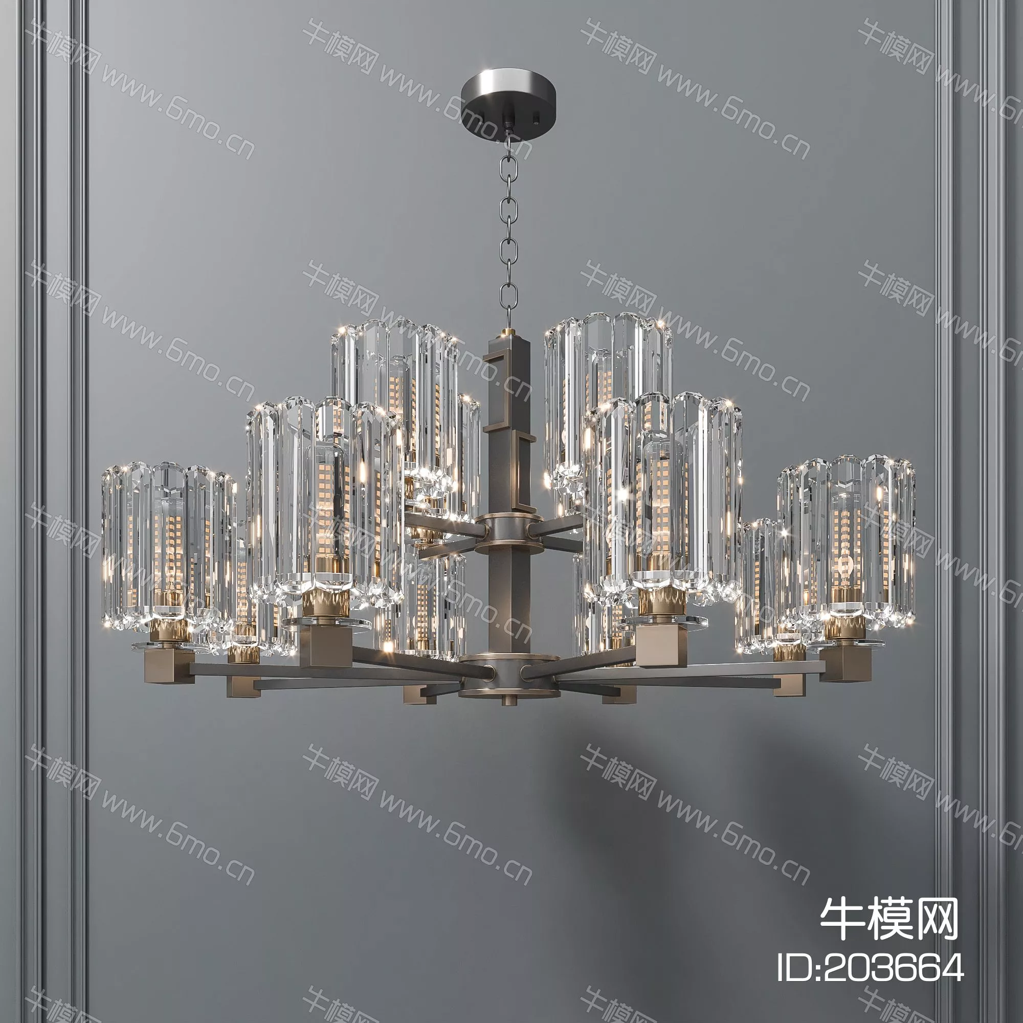 CHINESE CHANDELIER - SKETCHUP 3D MODEL - ENSCAPE - 203664