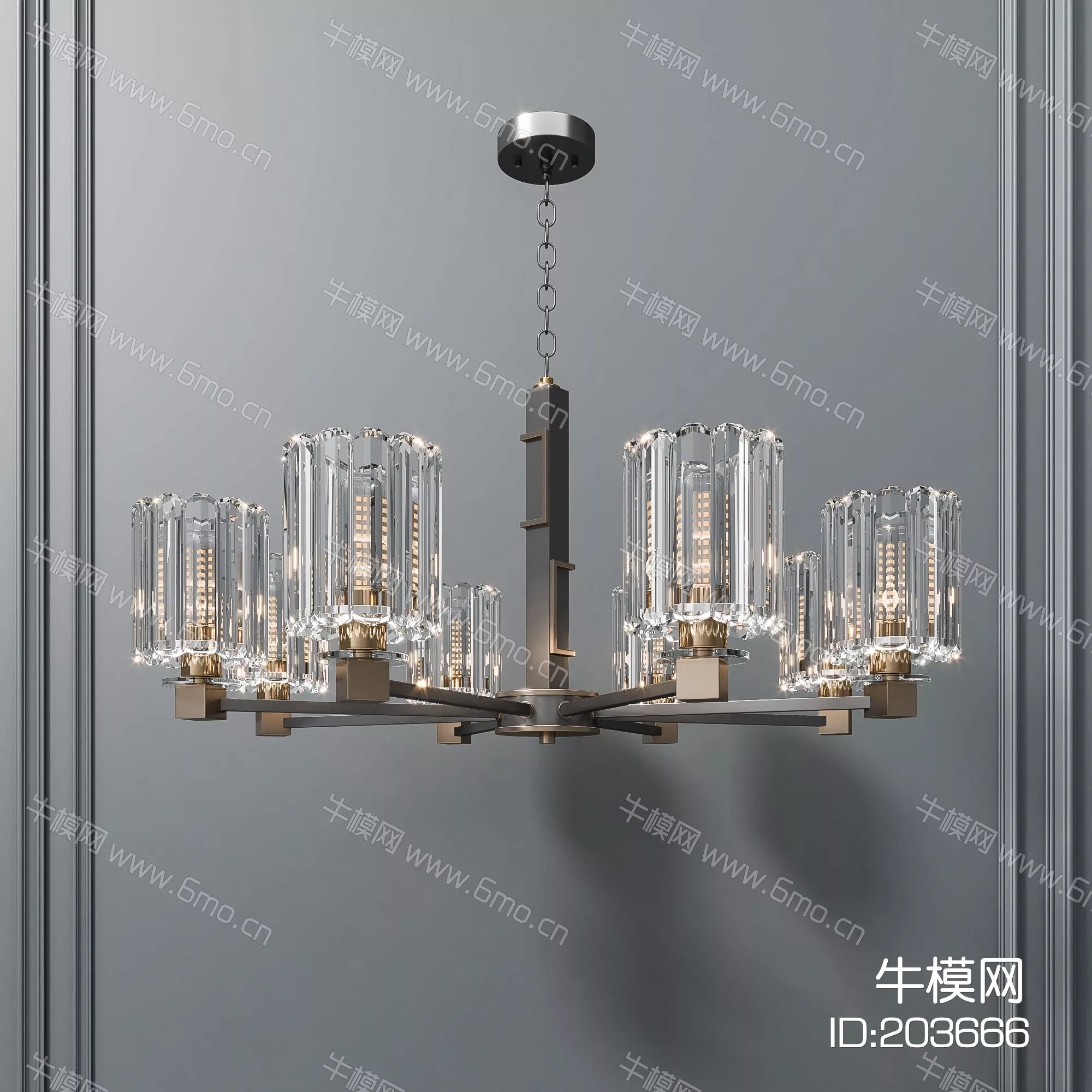 CHINESE CHANDELIER - SKETCHUP 3D MODEL - ENSCAPE - 203666