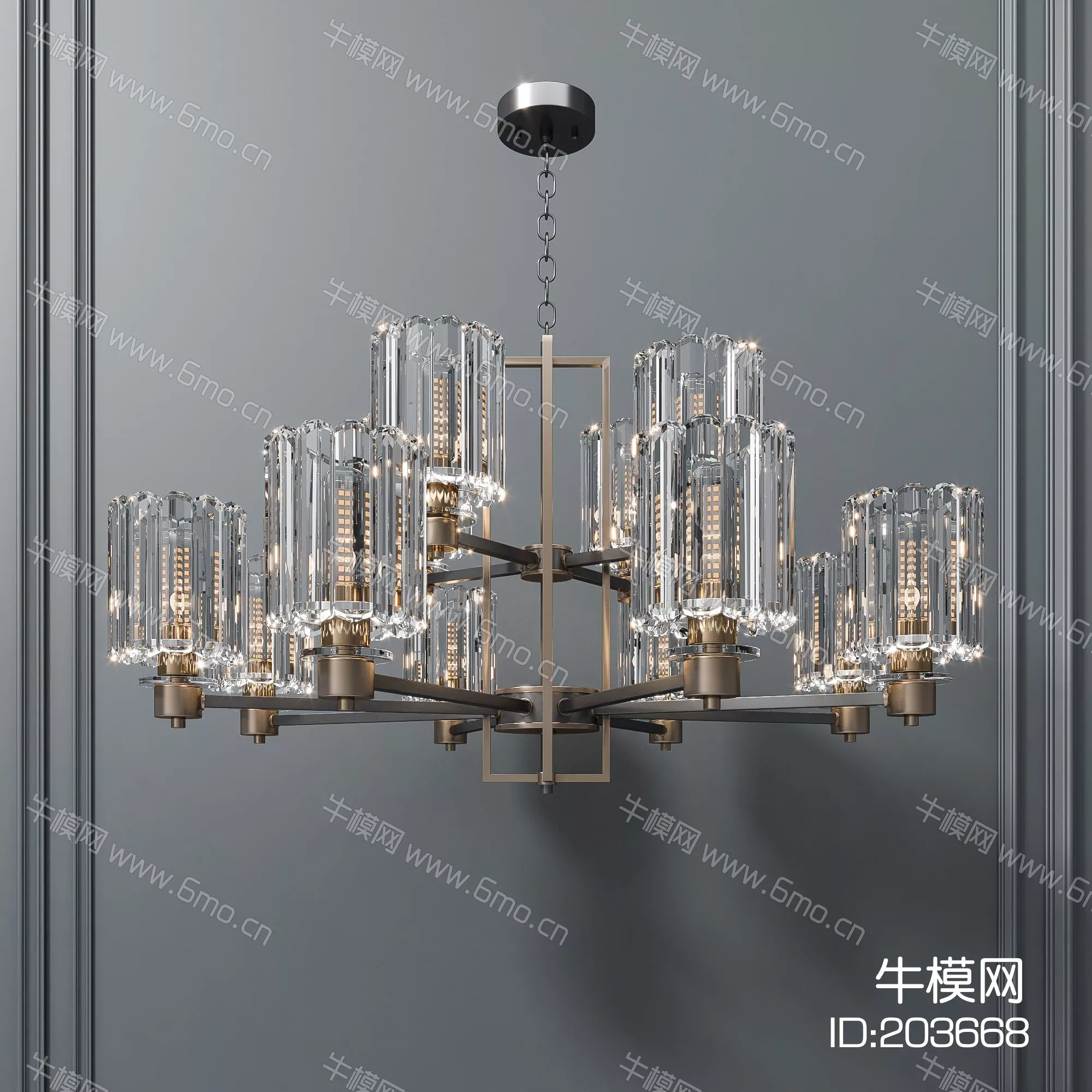 CHINESE CHANDELIER - SKETCHUP 3D MODEL - ENSCAPE - 203668