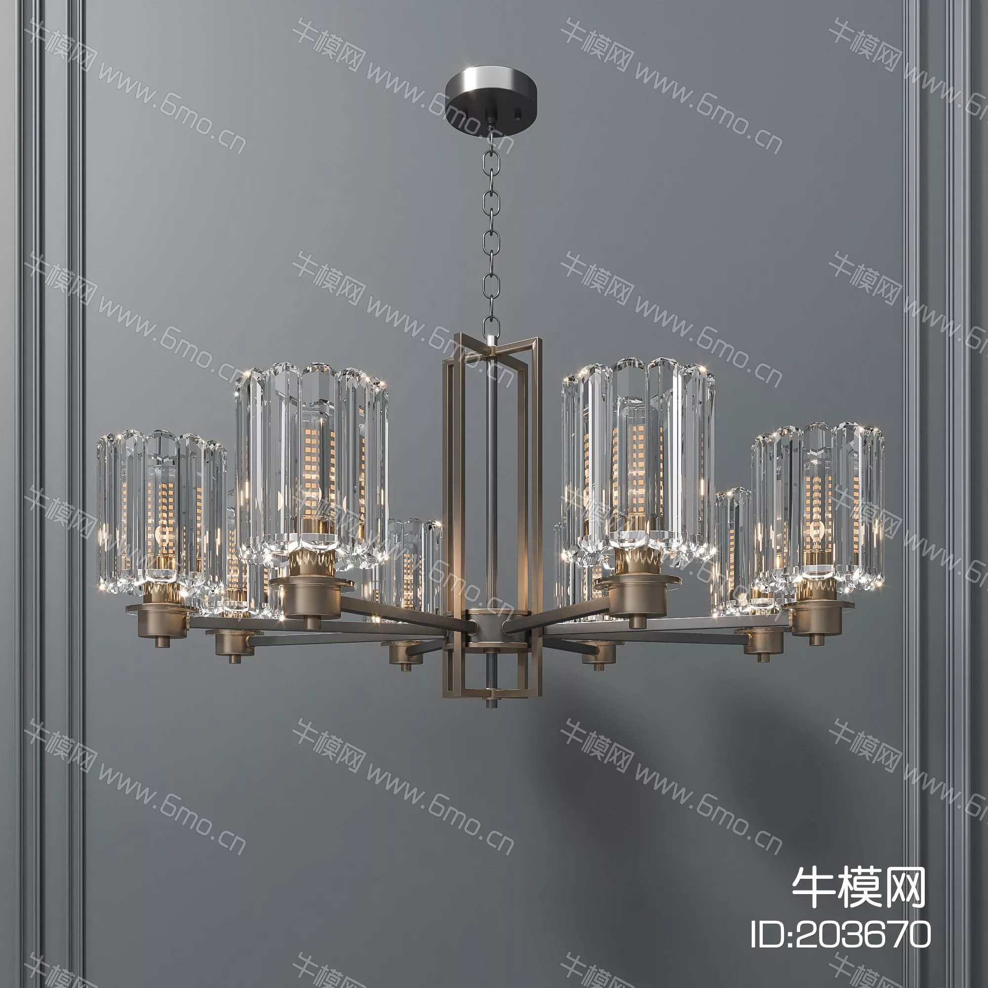 CHINESE CHANDELIER - SKETCHUP 3D MODEL - ENSCAPE - 203670