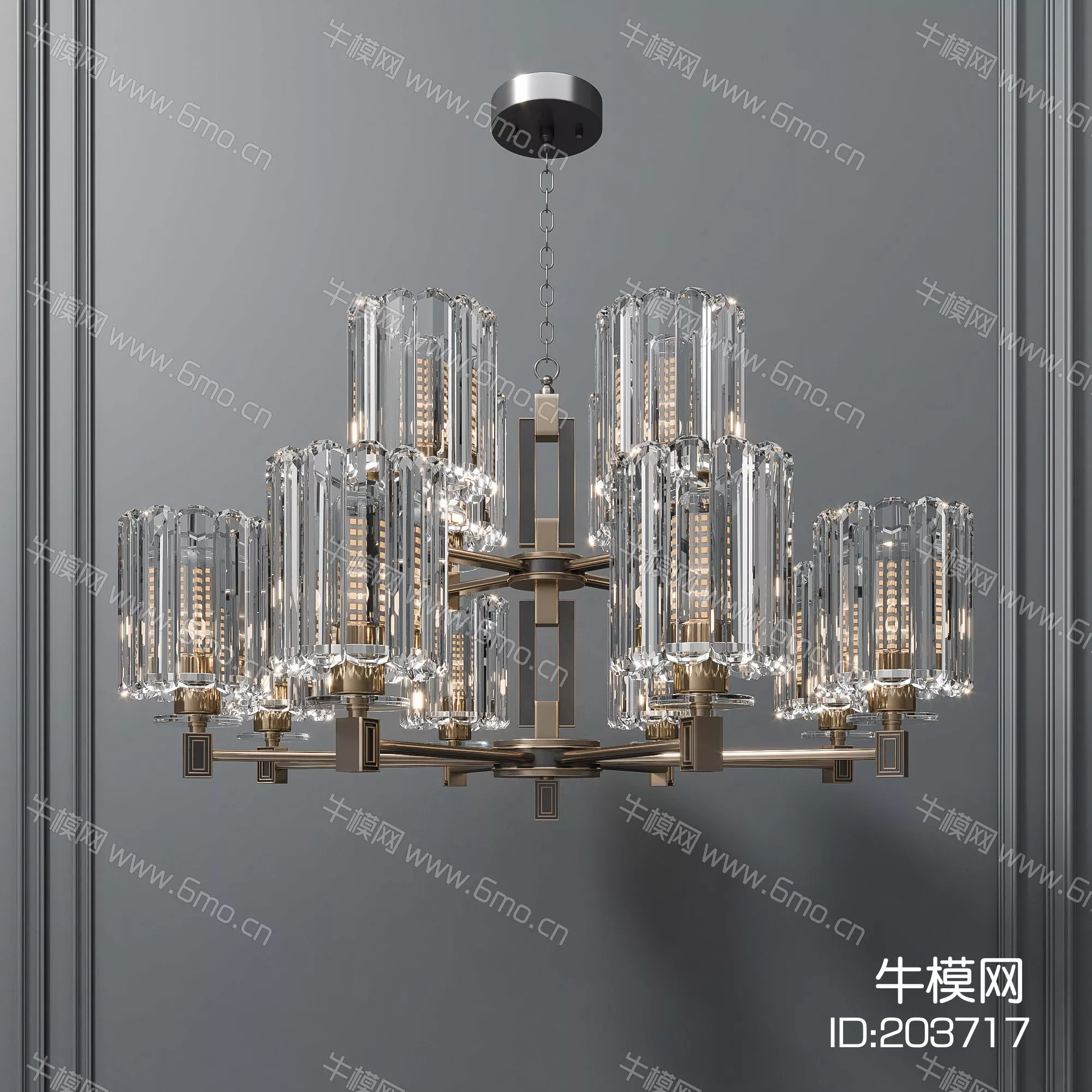 CHINESE CHANDELIER - SKETCHUP 3D MODEL - ENSCAPE - 203717