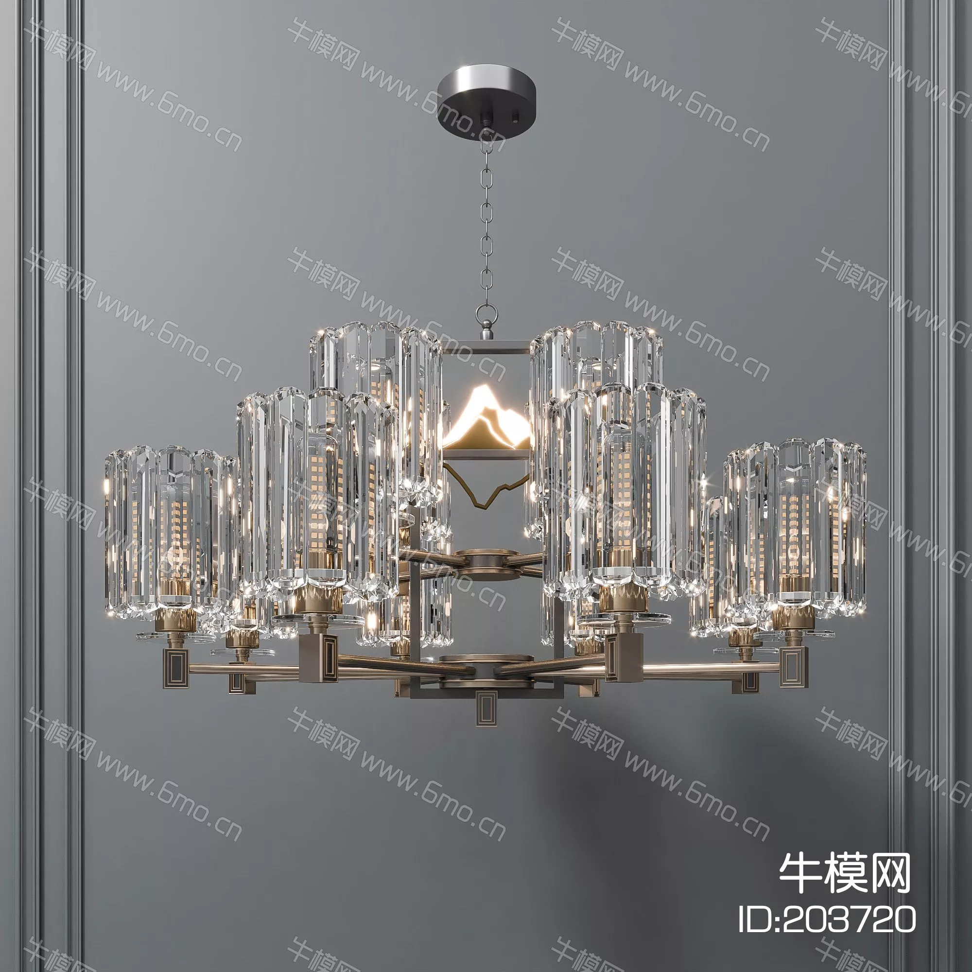 CHINESE CHANDELIER - SKETCHUP 3D MODEL - ENSCAPE - 203720