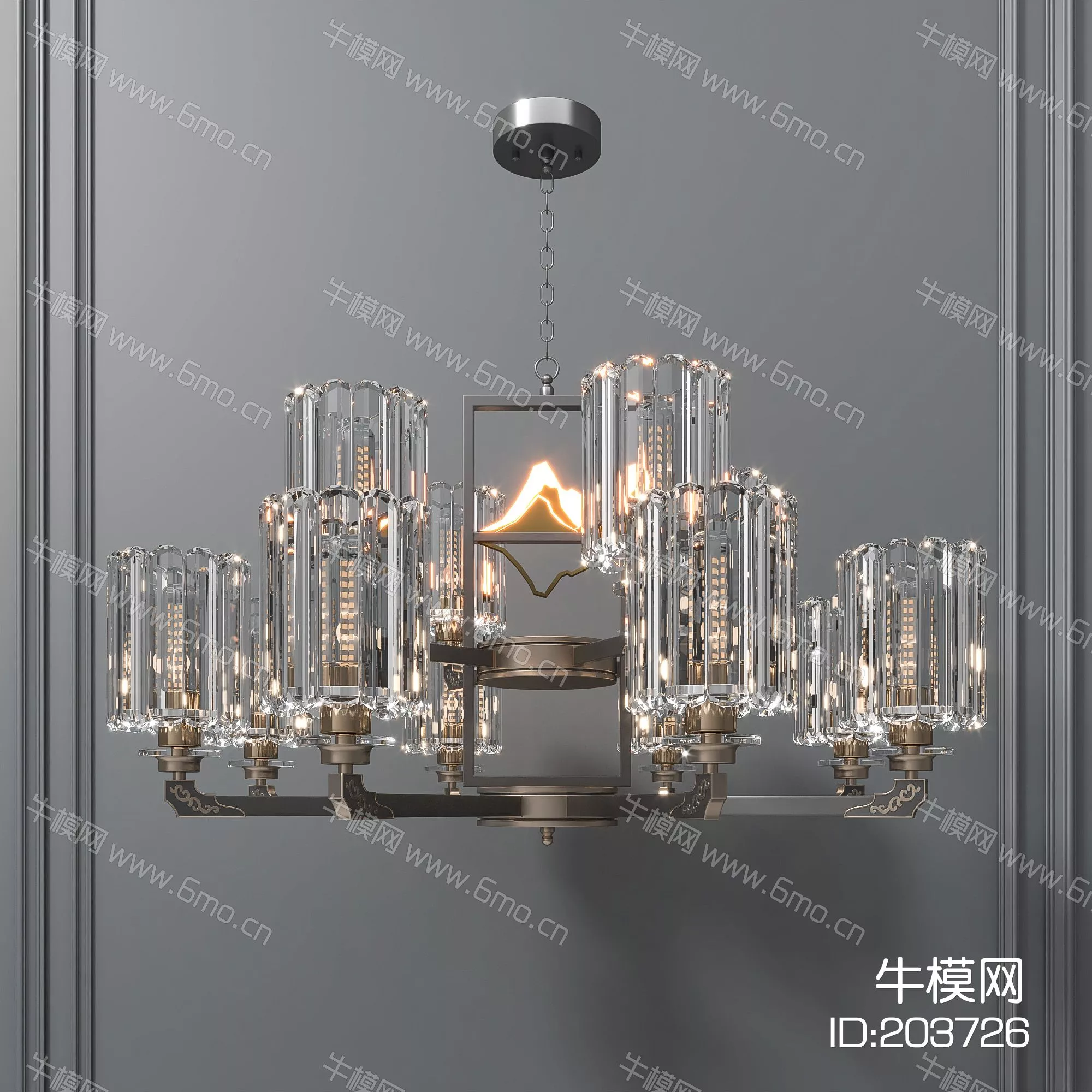 CHINESE CHANDELIER - SKETCHUP 3D MODEL - ENSCAPE - 203726