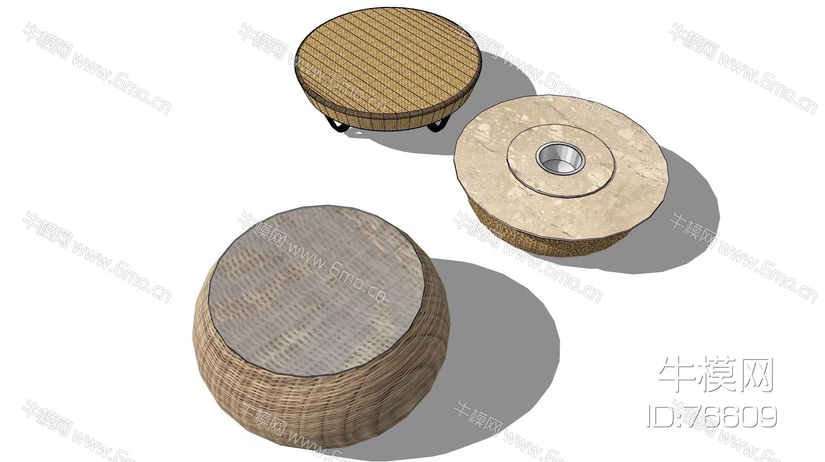 CHINESE COFFEE TABLE - SKETCHUP 3D MODEL - ENSCAPE - 76609