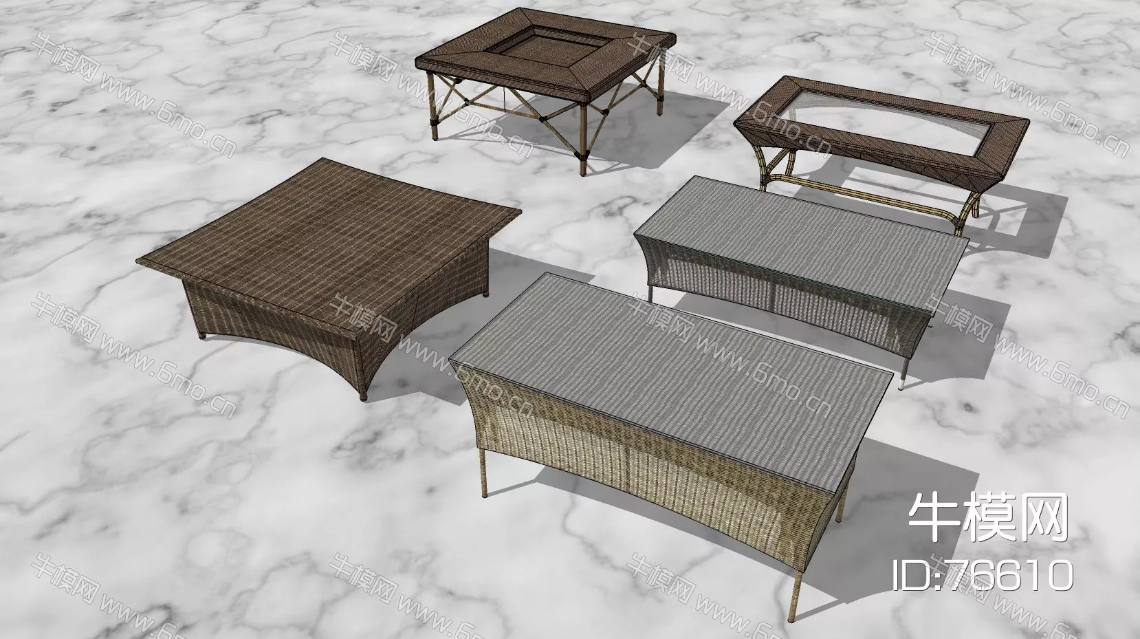 CHINESE COFFEE TABLE - SKETCHUP 3D MODEL - ENSCAPE - 76610