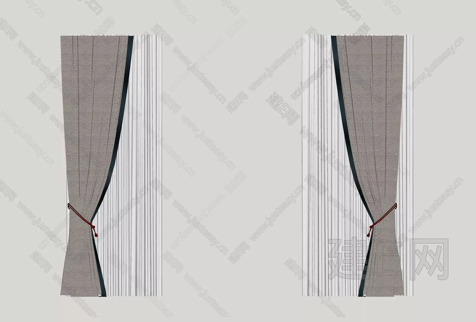 CHINESE CURTAIN - SKETCHUP 3D MODEL - ENSCAPE - 110708190