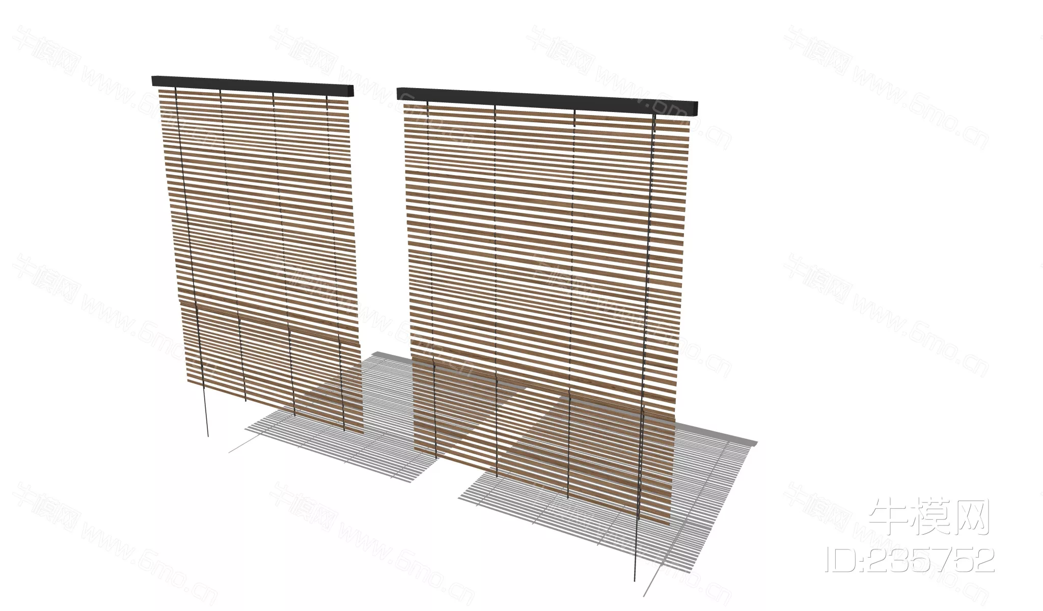 CHINESE CURTAIN - SKETCHUP 3D MODEL - ENSCAPE - 235752