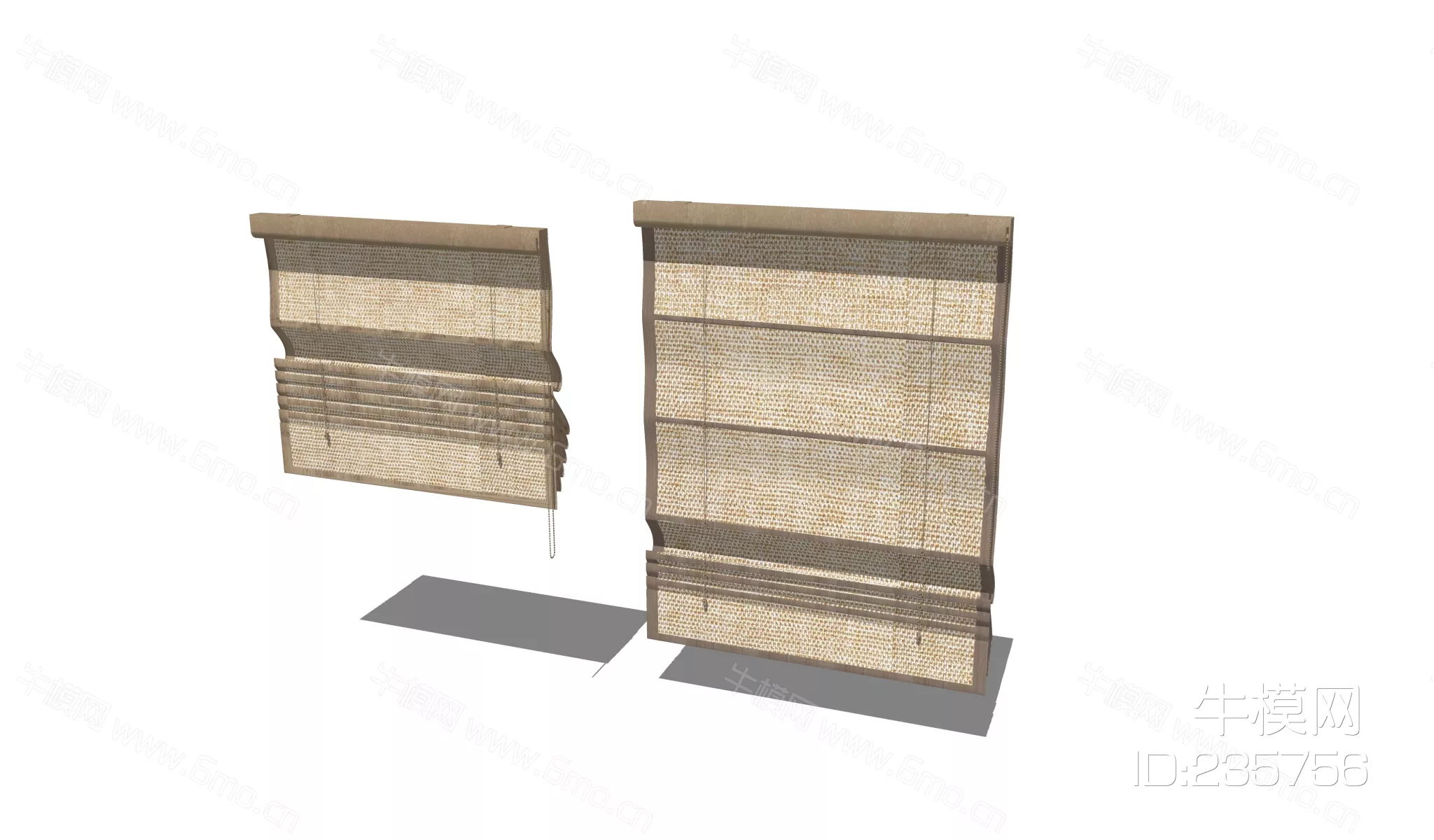 CHINESE CURTAIN - SKETCHUP 3D MODEL - ENSCAPE - 235756