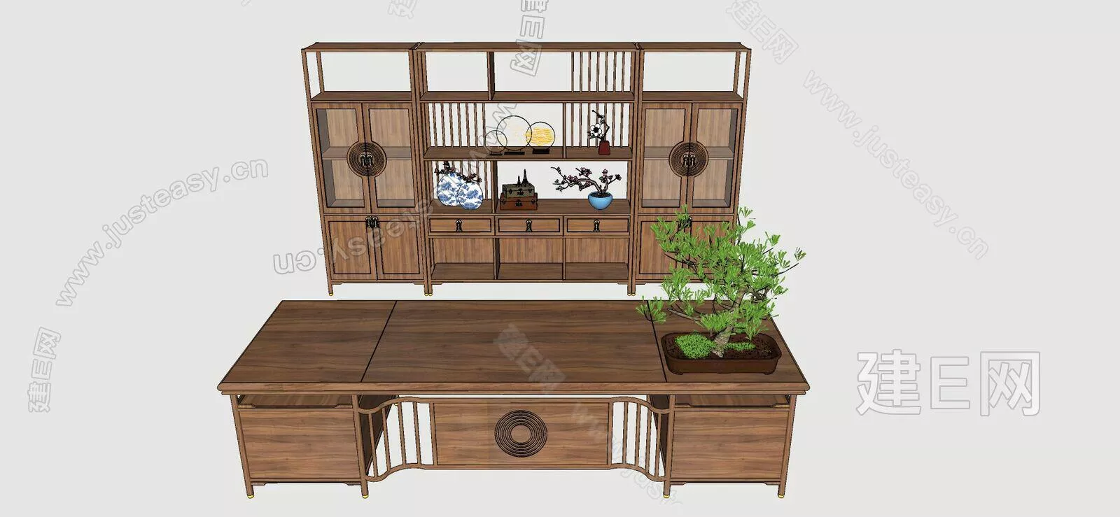 CHINESE DESK - SKETCHUP 3D MODEL - ENSCAPE - 111231381