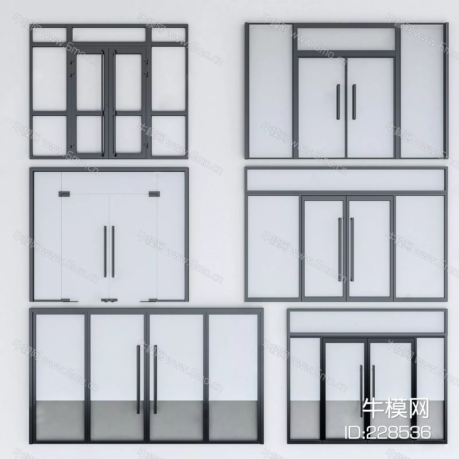 CHINESE DOOR AND WINDOWS - SKETCHUP 3D MODEL - ENSCAPE - 228536